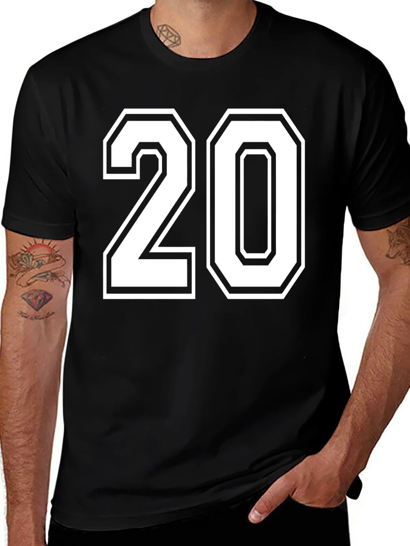 Rebbecca Varsity Number 20 Black T-Shirt
