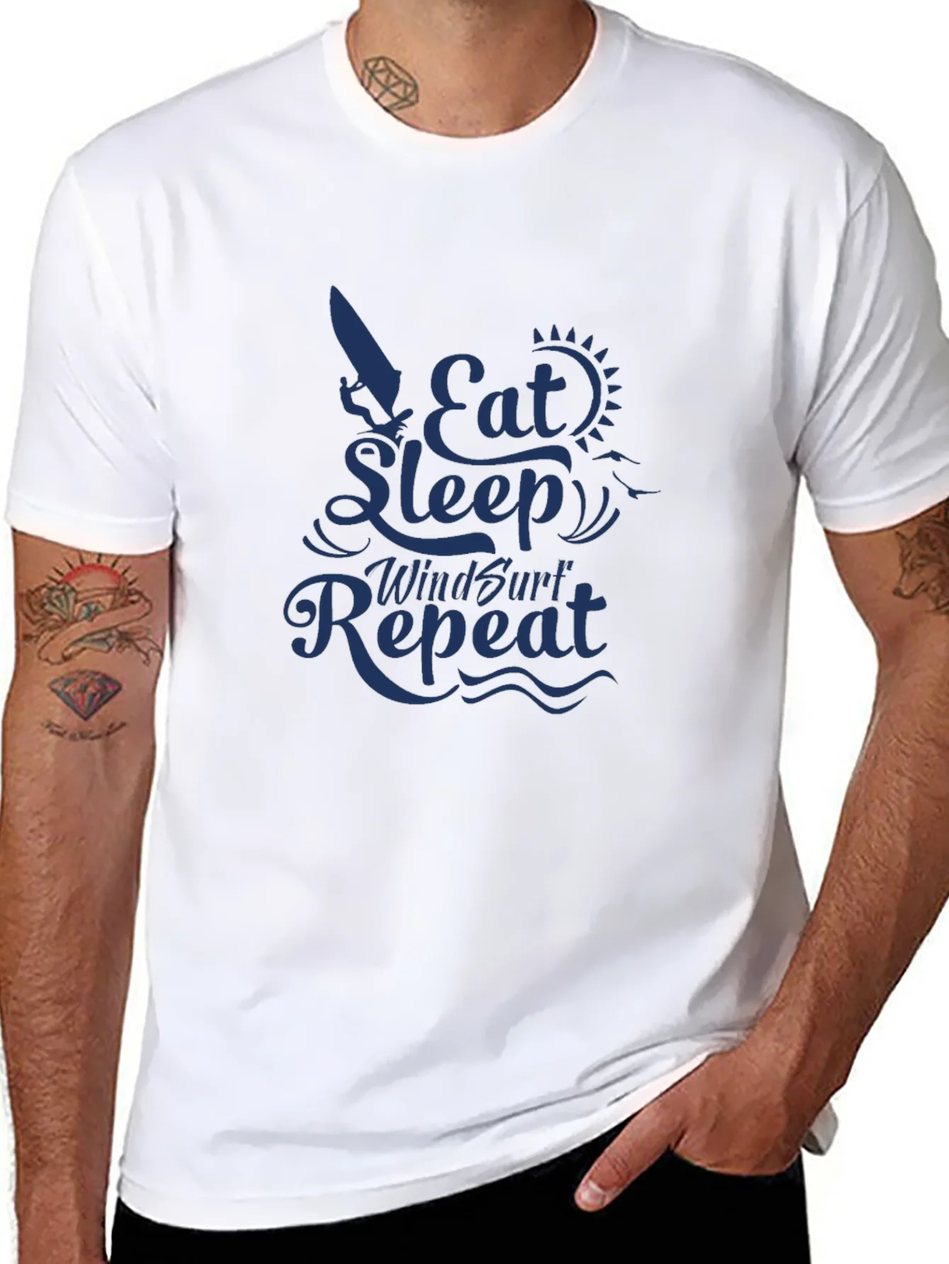 Rebbecca Eat Sleep Windsurf Repeat Graphic Tee