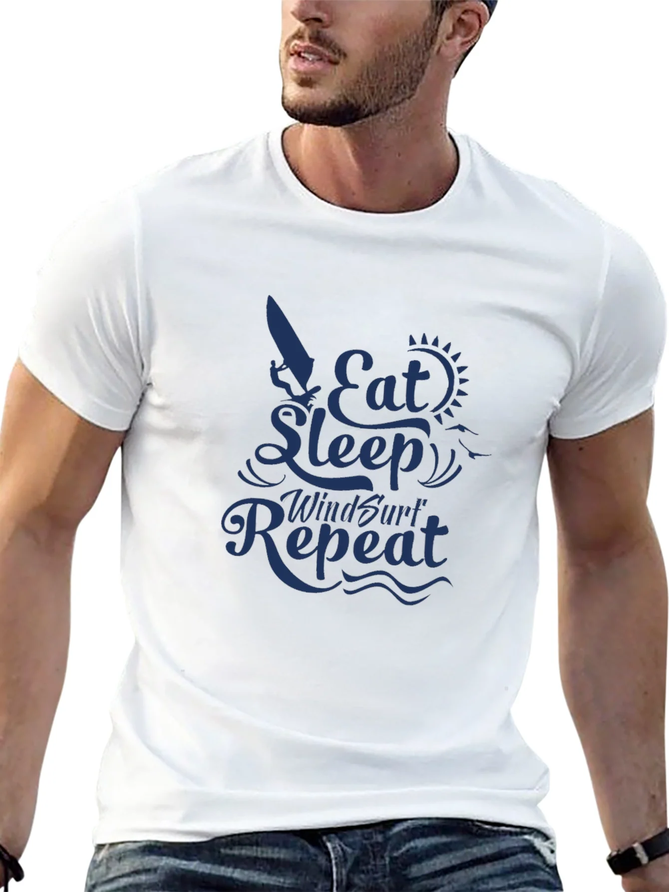 Rebbecca Eat Sleep Windsurf Repeat Graphic Tee