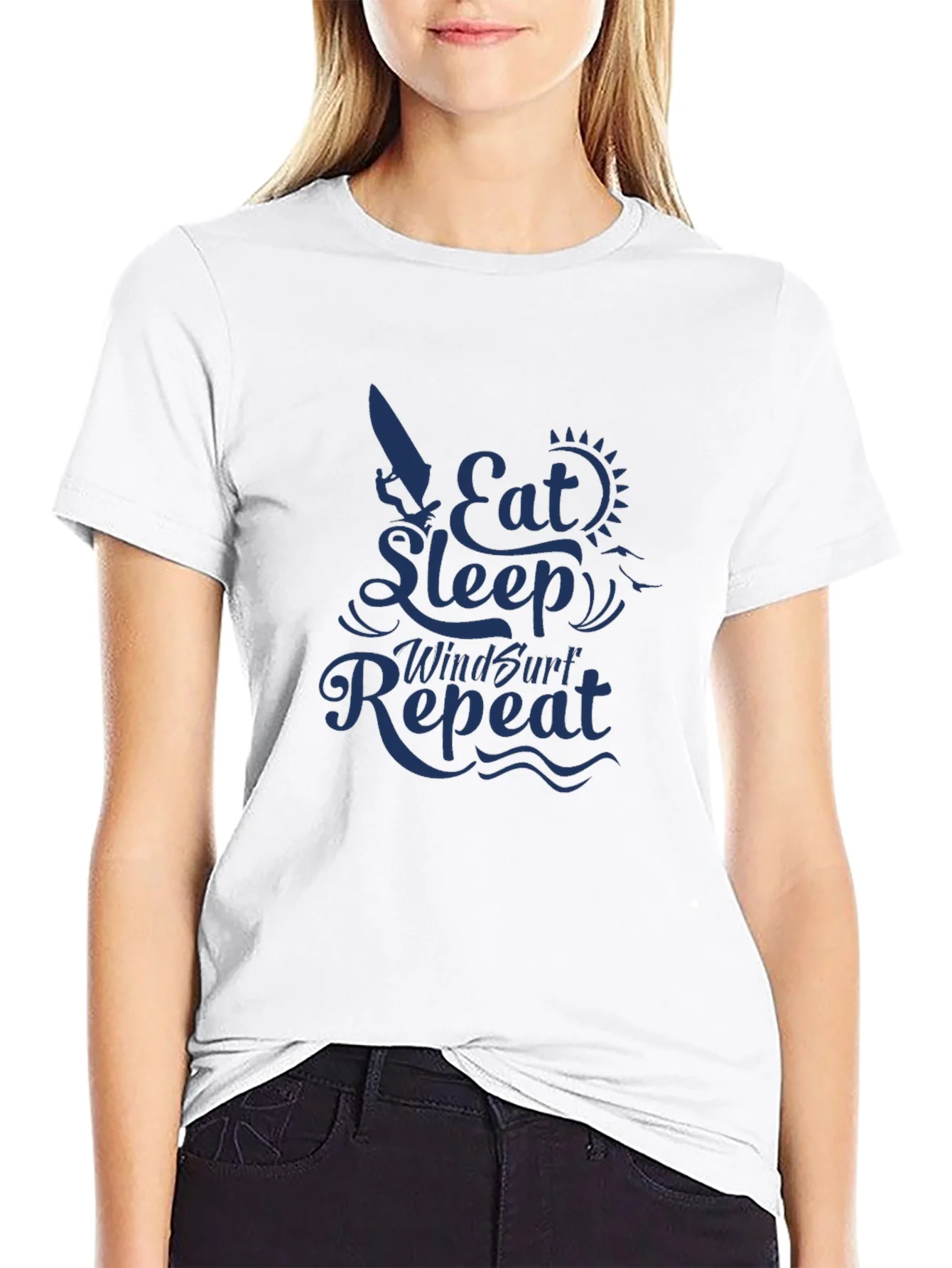 Rebbecca Eat Sleep Windsurf Repeat Graphic Tee