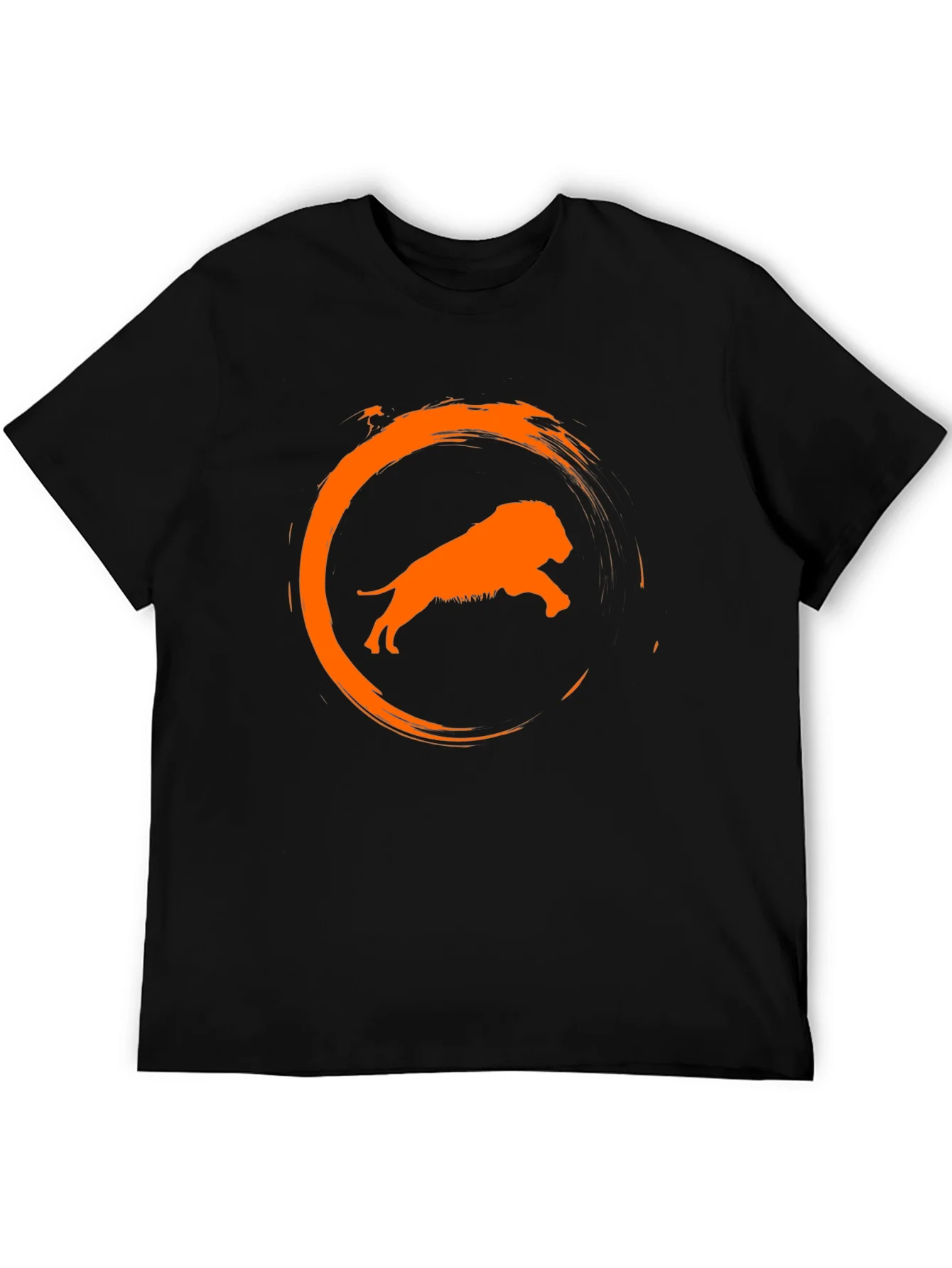 Rebbecca Lion Circle Graphic Black T-Shirt