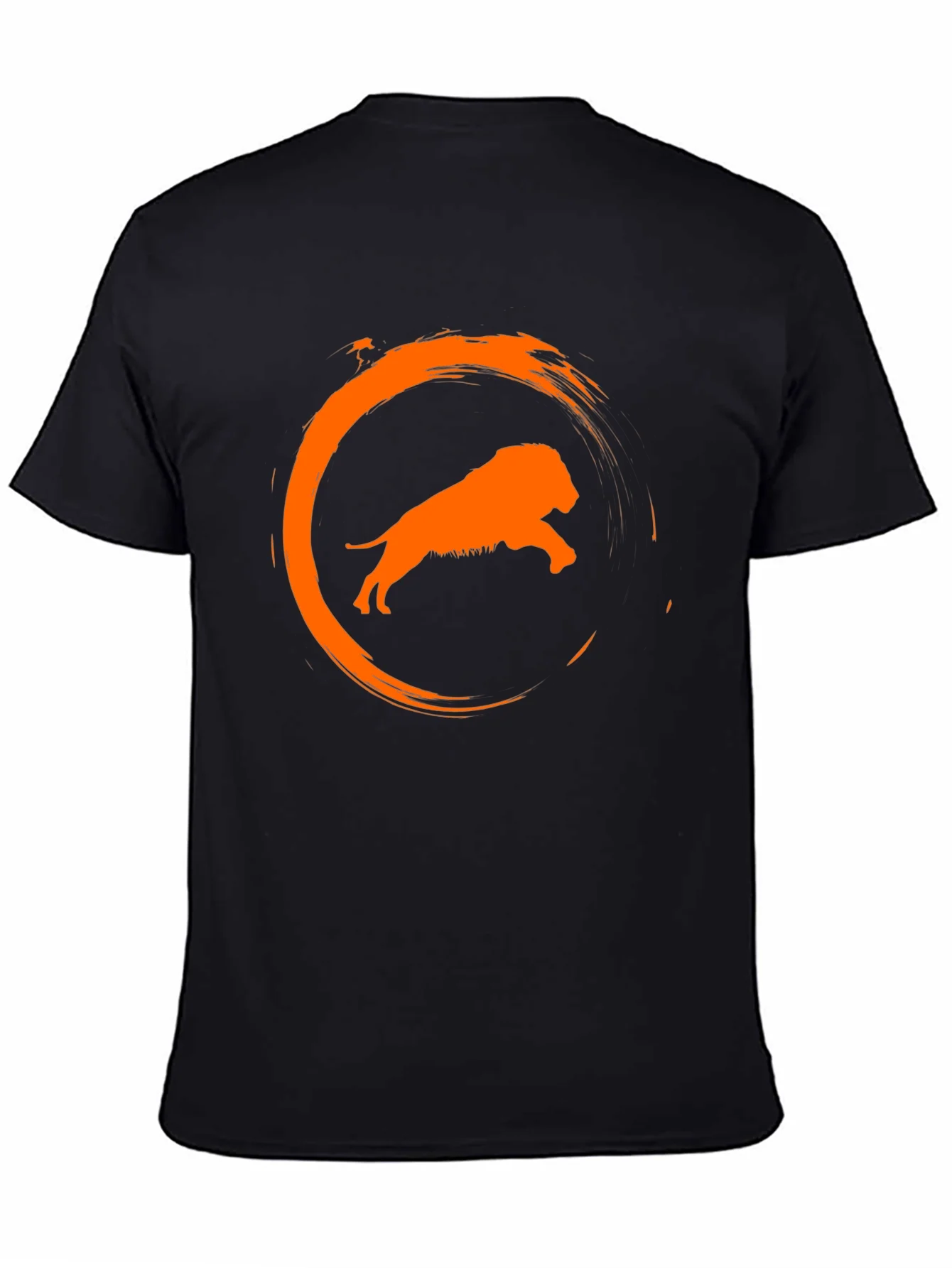 Rebbecca Lion Circle Graphic Black T-Shirt