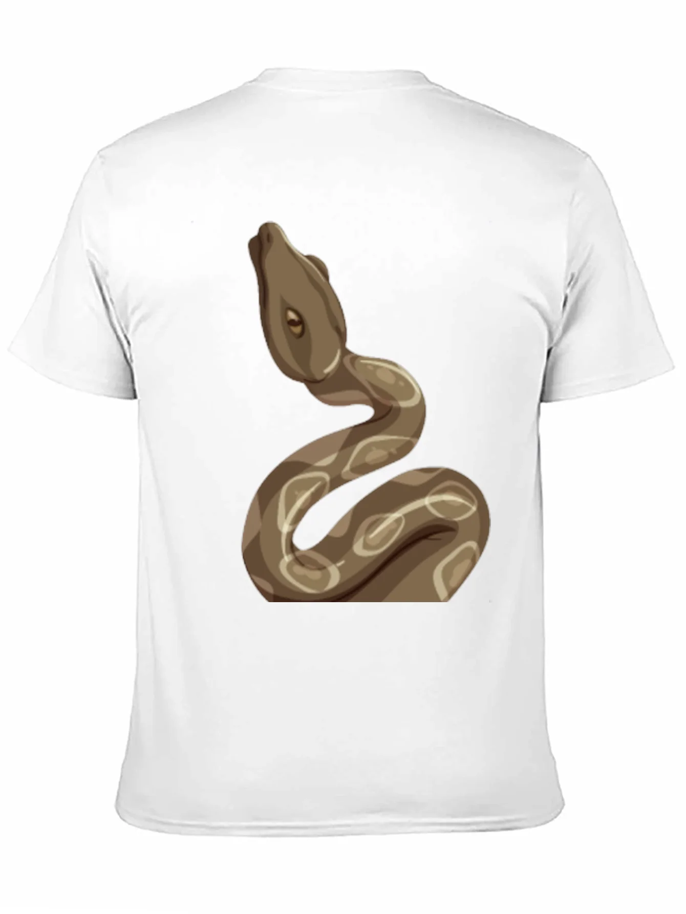 Camiseta Negra con Dise?o de Serpiente