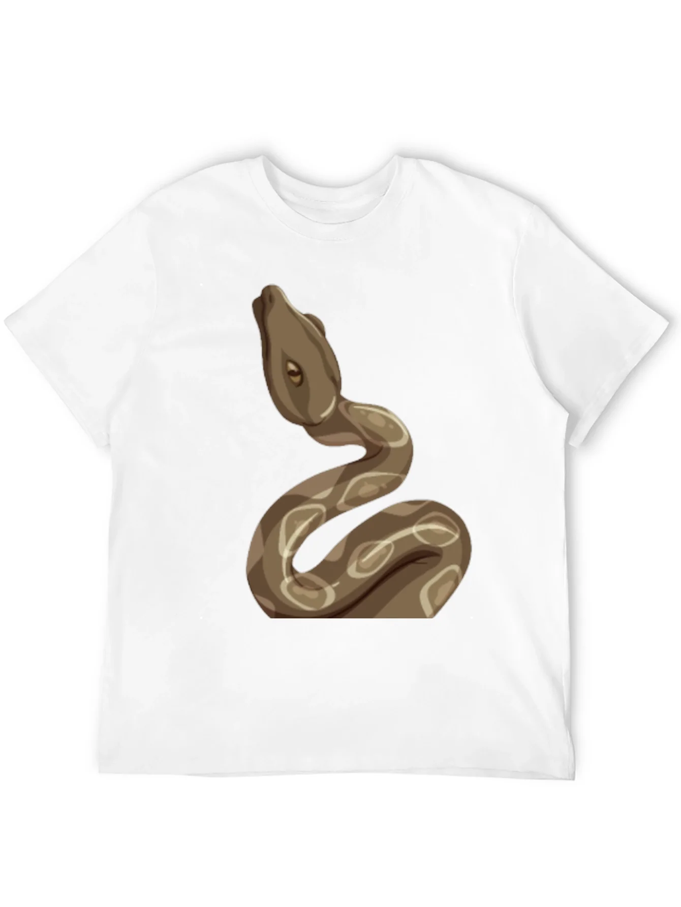Camiseta Negra con Dise?o de Serpiente