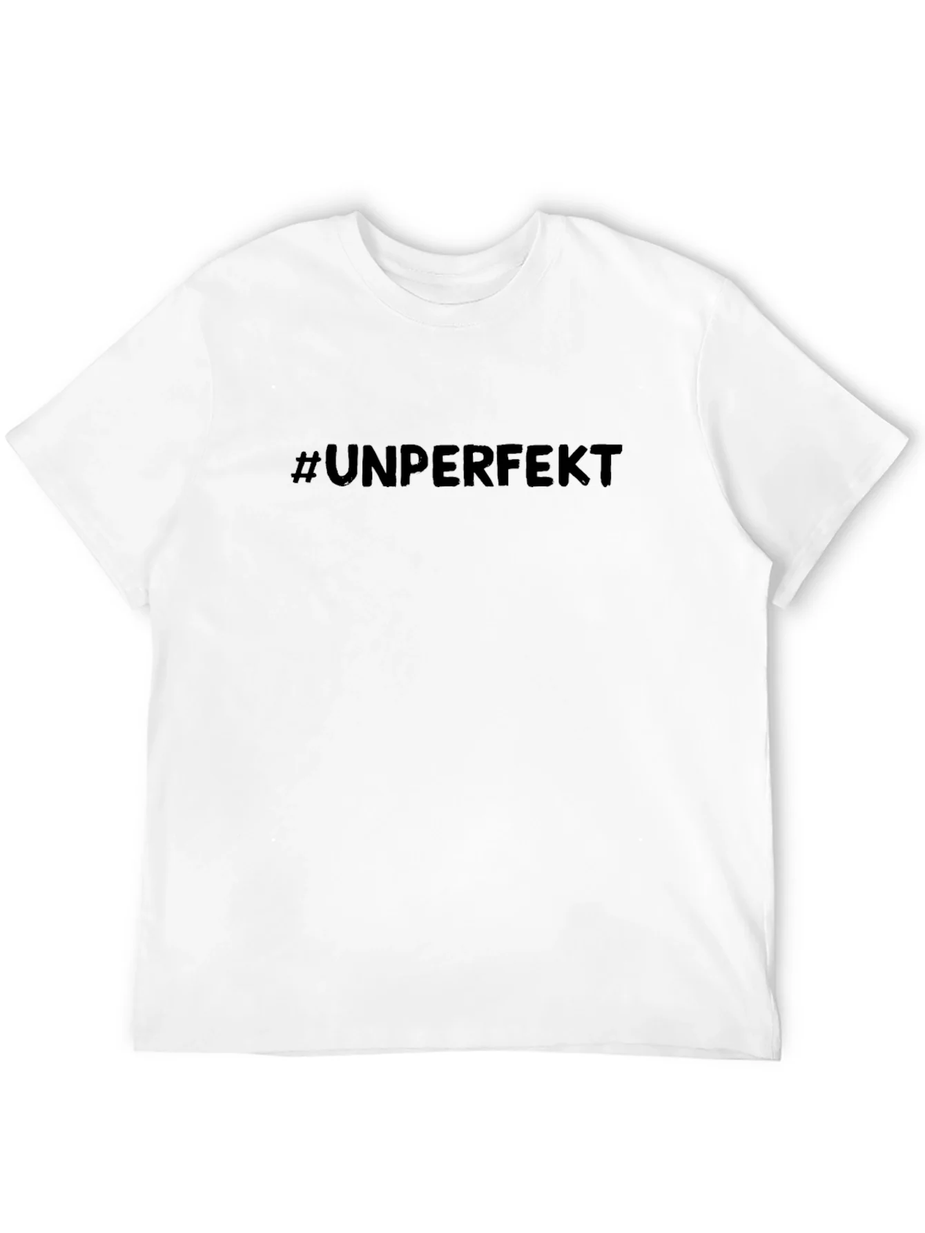 Camiseta Negra #UNPERFEKT - Estilo Casual