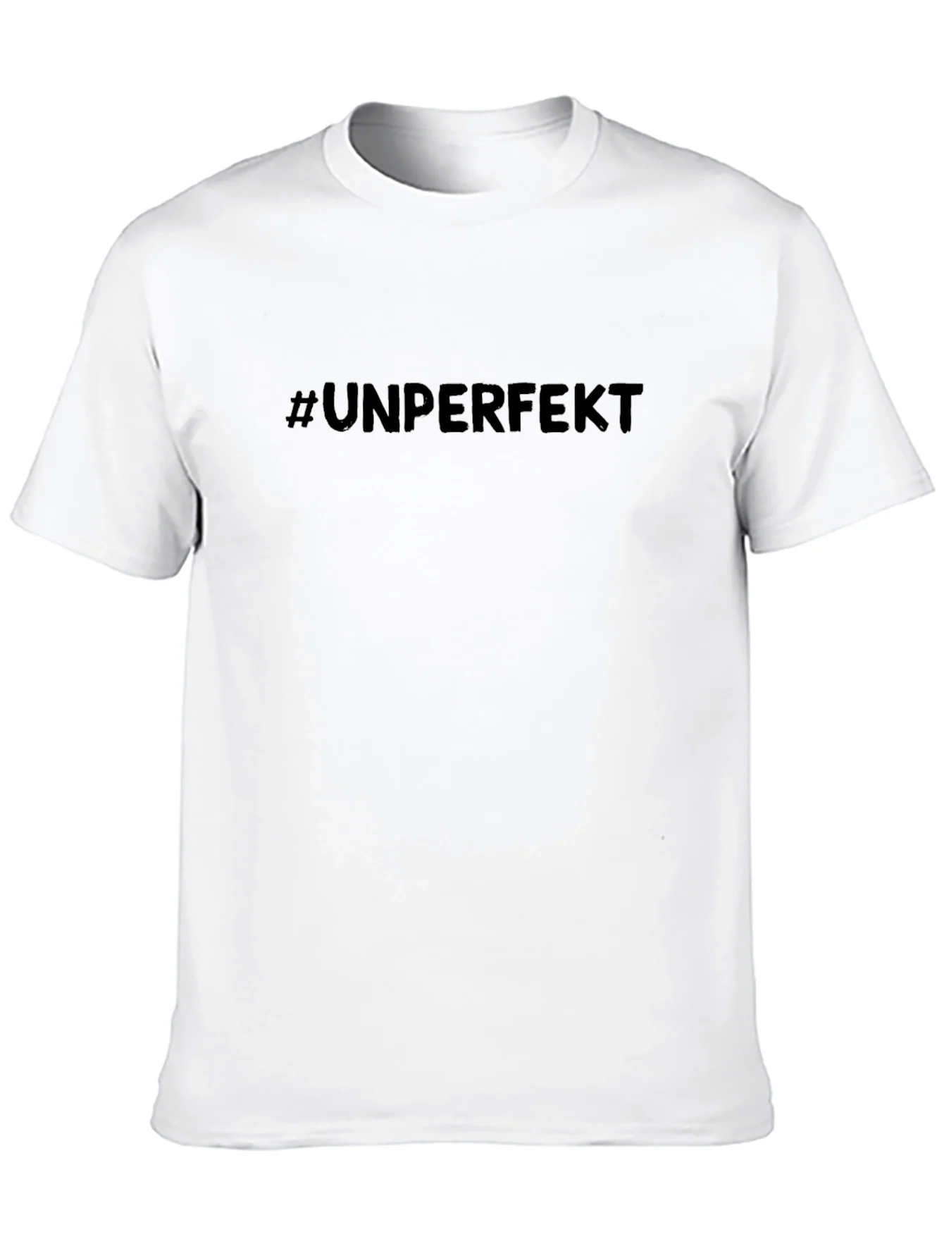 Camiseta Negra #UNPERFEKT - Estilo Casual