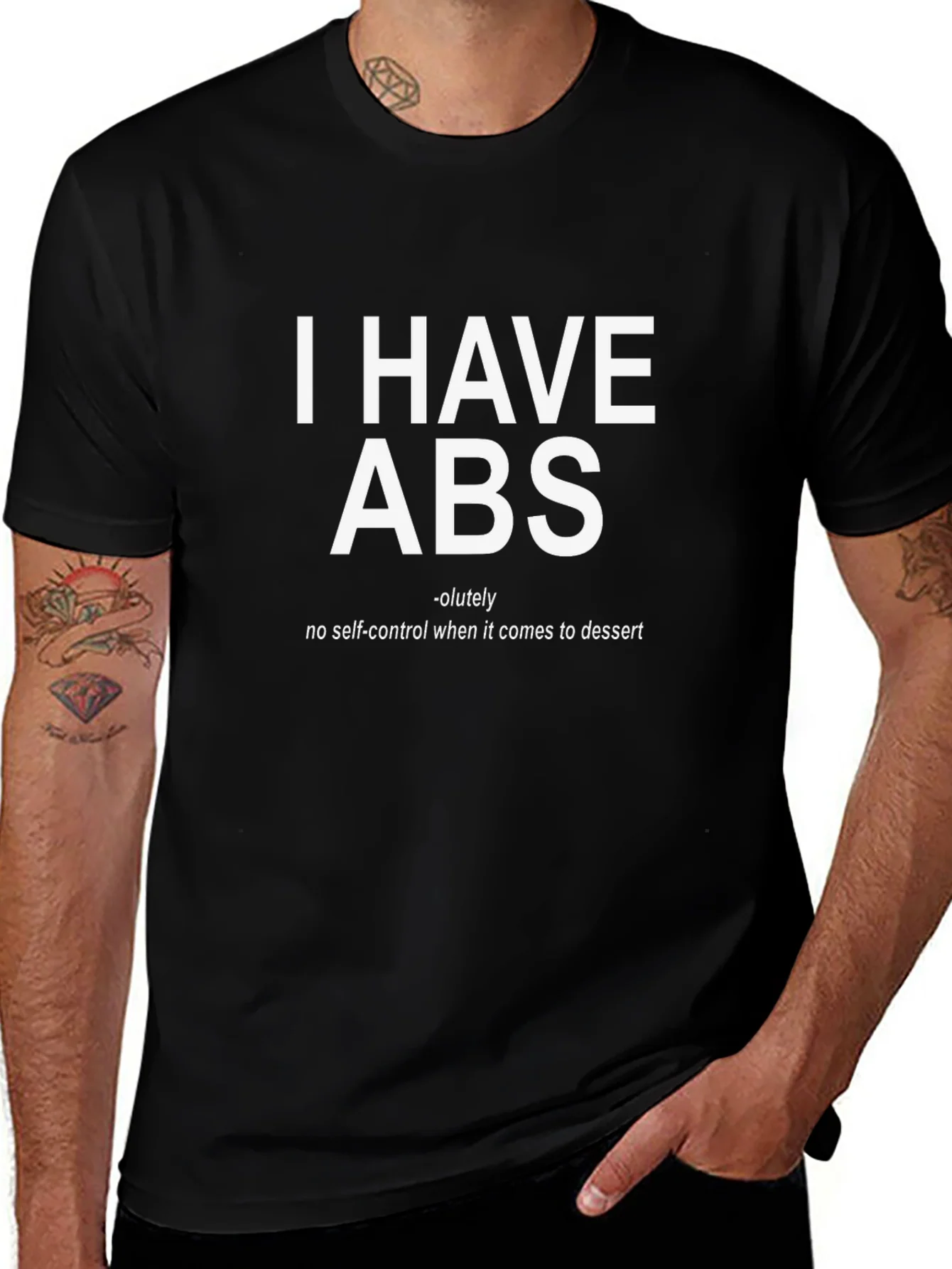 Camiseta Hombre: I Have ABS Divertida