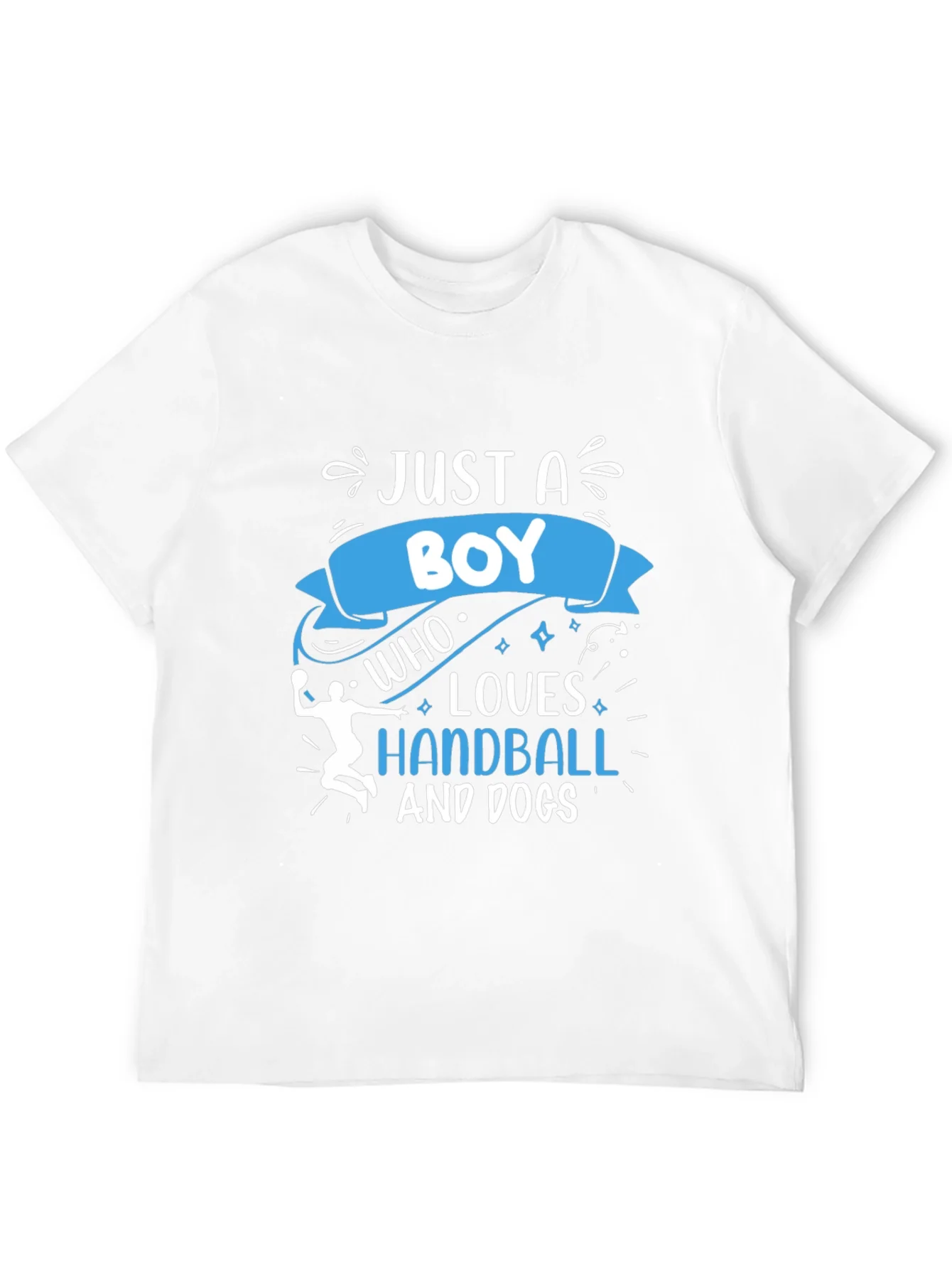 Rebbecca Boy Who Loves Handball and Dogs Black T-Shirt