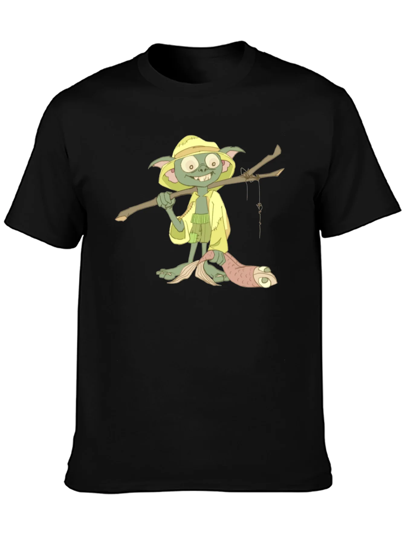 Camiseta Hombre con Dise?o de Personaje Pescador