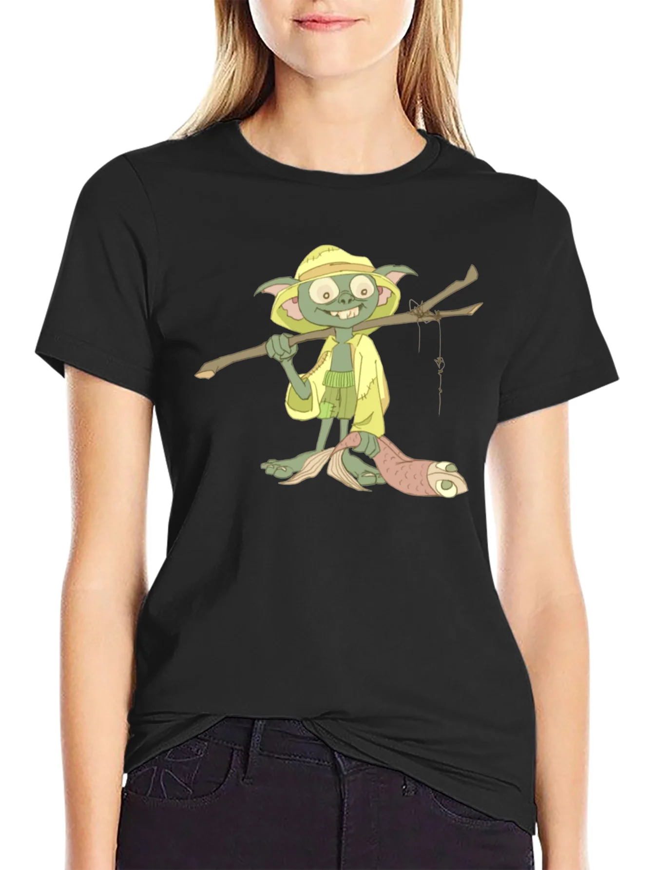 Camiseta Hombre con Dise?o de Personaje Pescador
