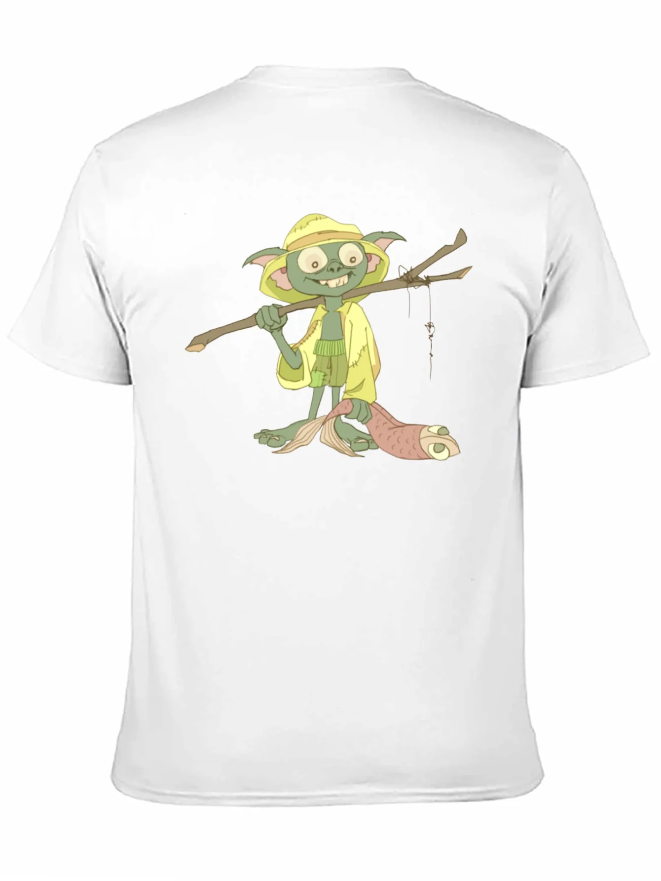 Camiseta Hombre con Dise?o de Personaje Pescador