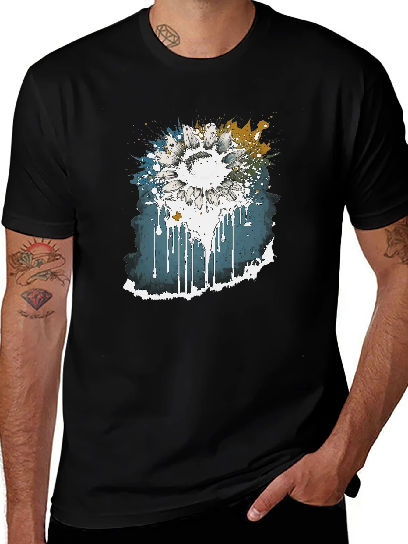 Rebbecca Sunflower Splash Graphic Tee