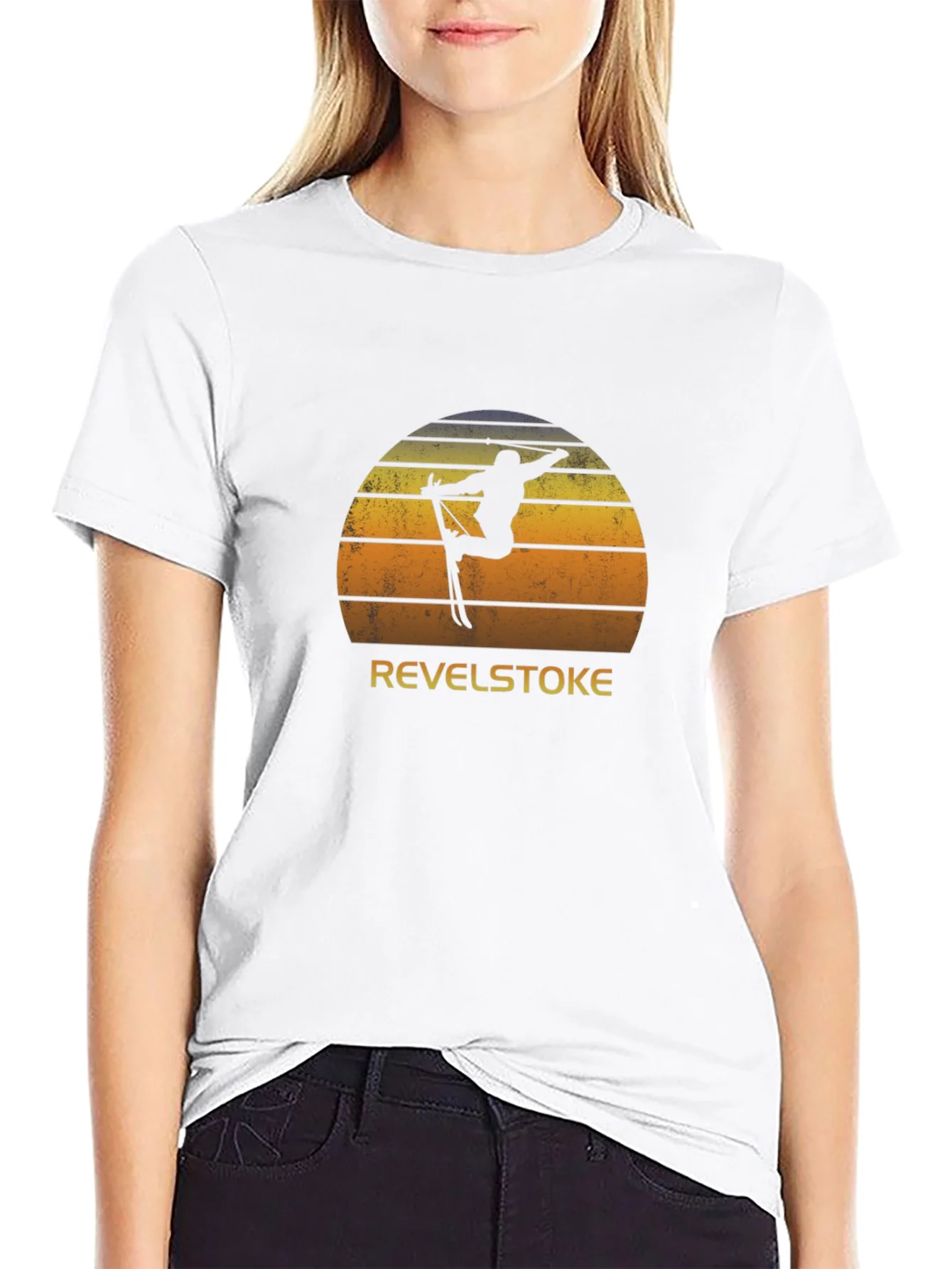 Rebbecca Revelstoke Ski Retro Graphic Tee