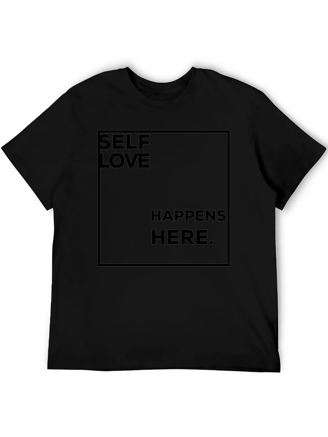 Camiseta Negra Self Love Happens Here