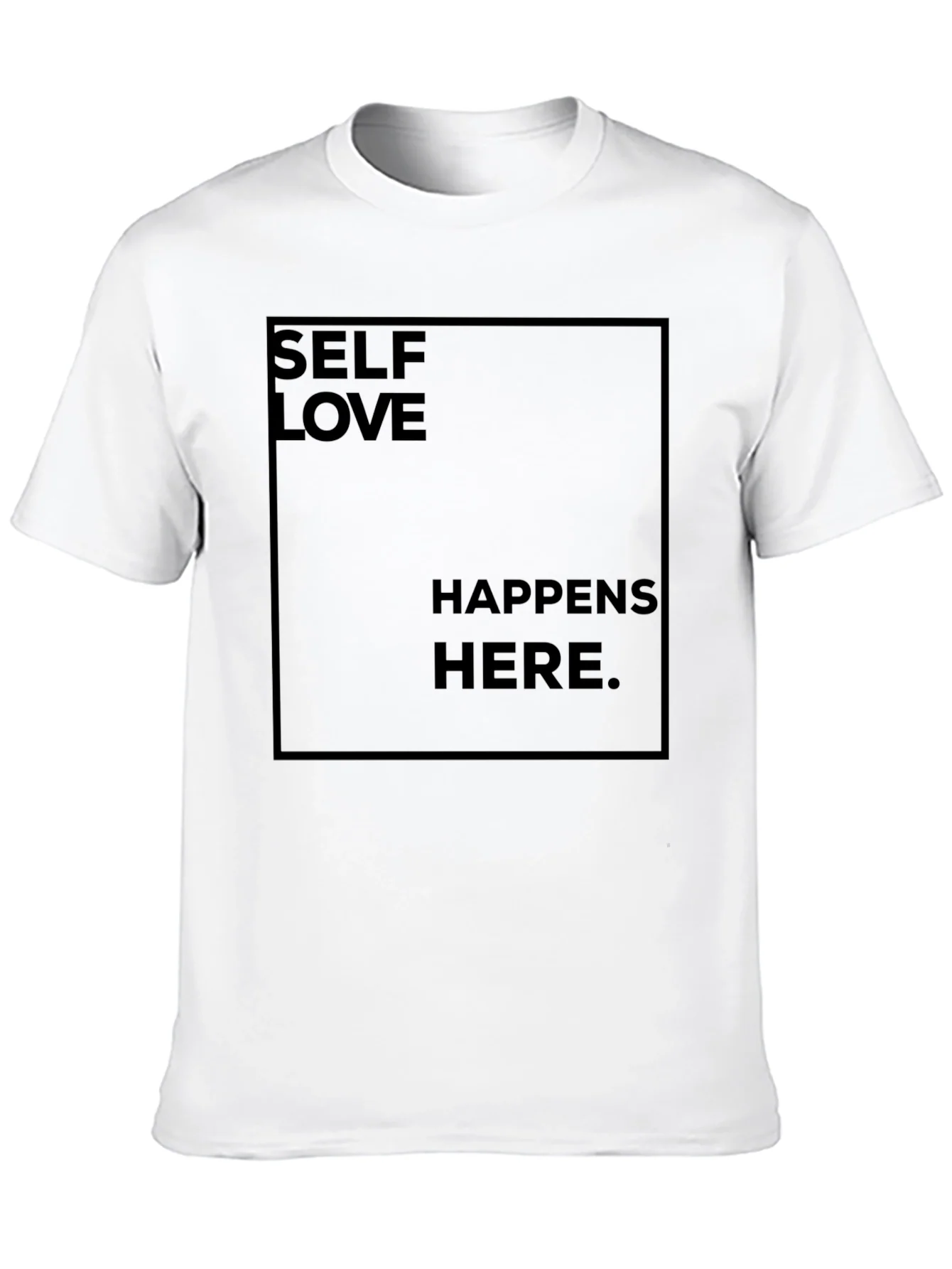 Camiseta Negra Self Love Happens Here