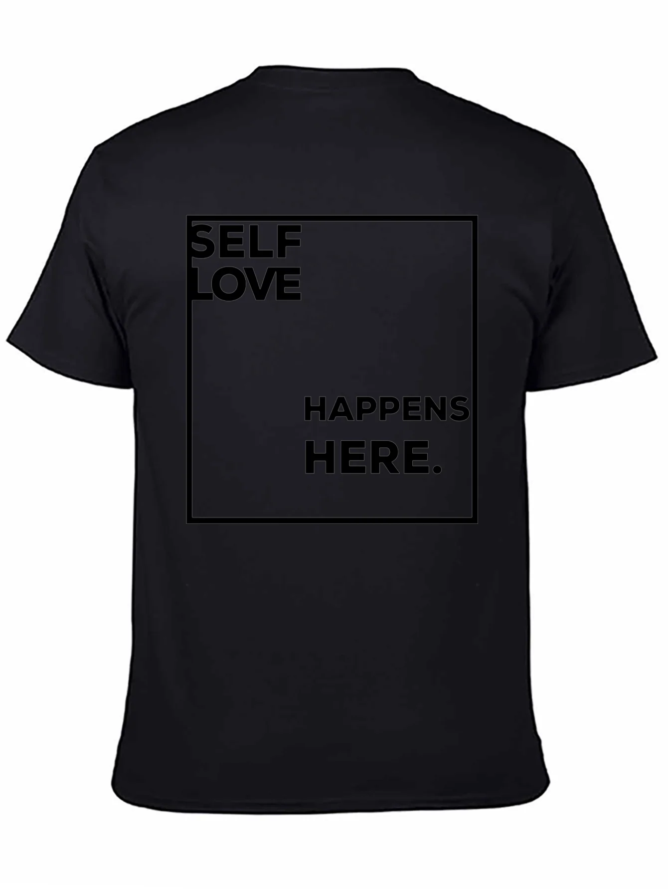 Camiseta Negra Self Love Happens Here