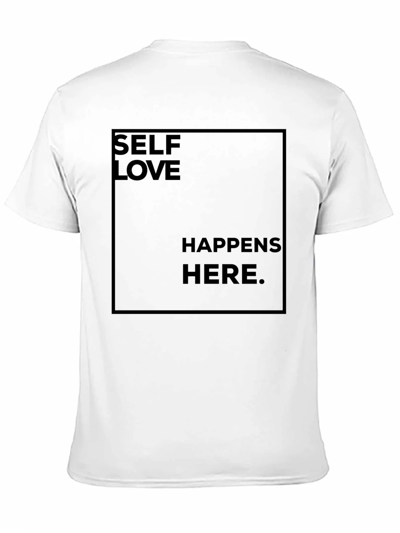 Camiseta Negra Self Love Happens Here