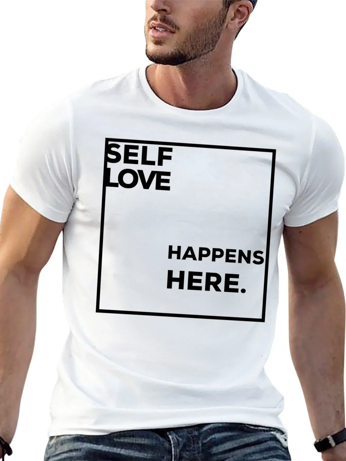 Camiseta Negra Self Love Happens Here