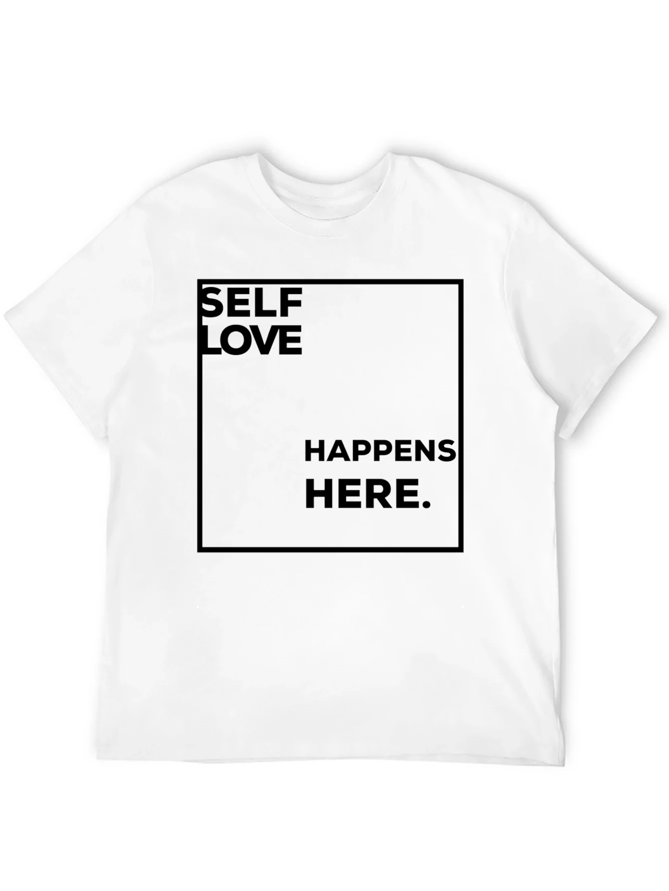 Camiseta Negra Self Love Happens Here