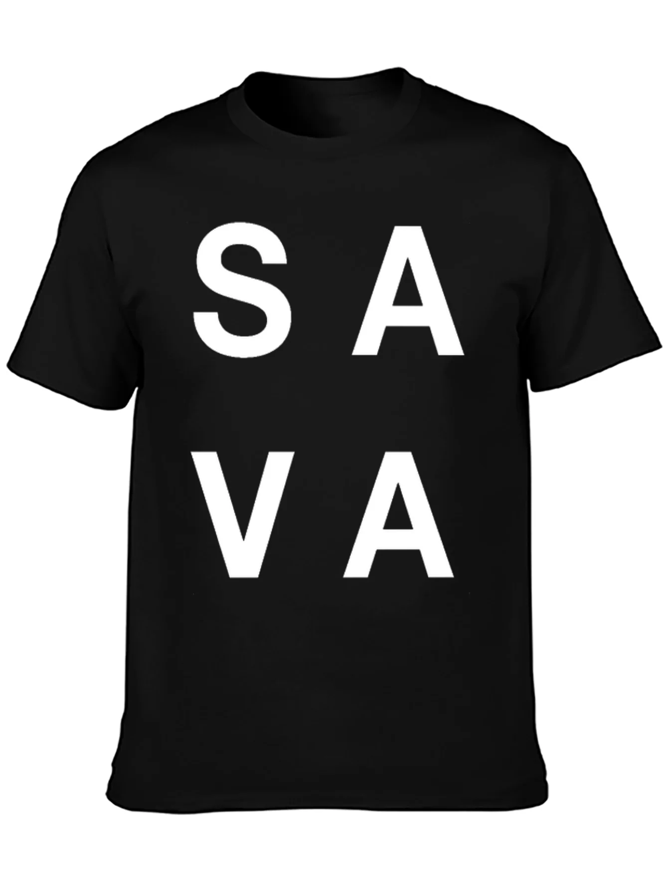 Rebbecca SAVA Graphic Tee - Casual Black T-Shirt