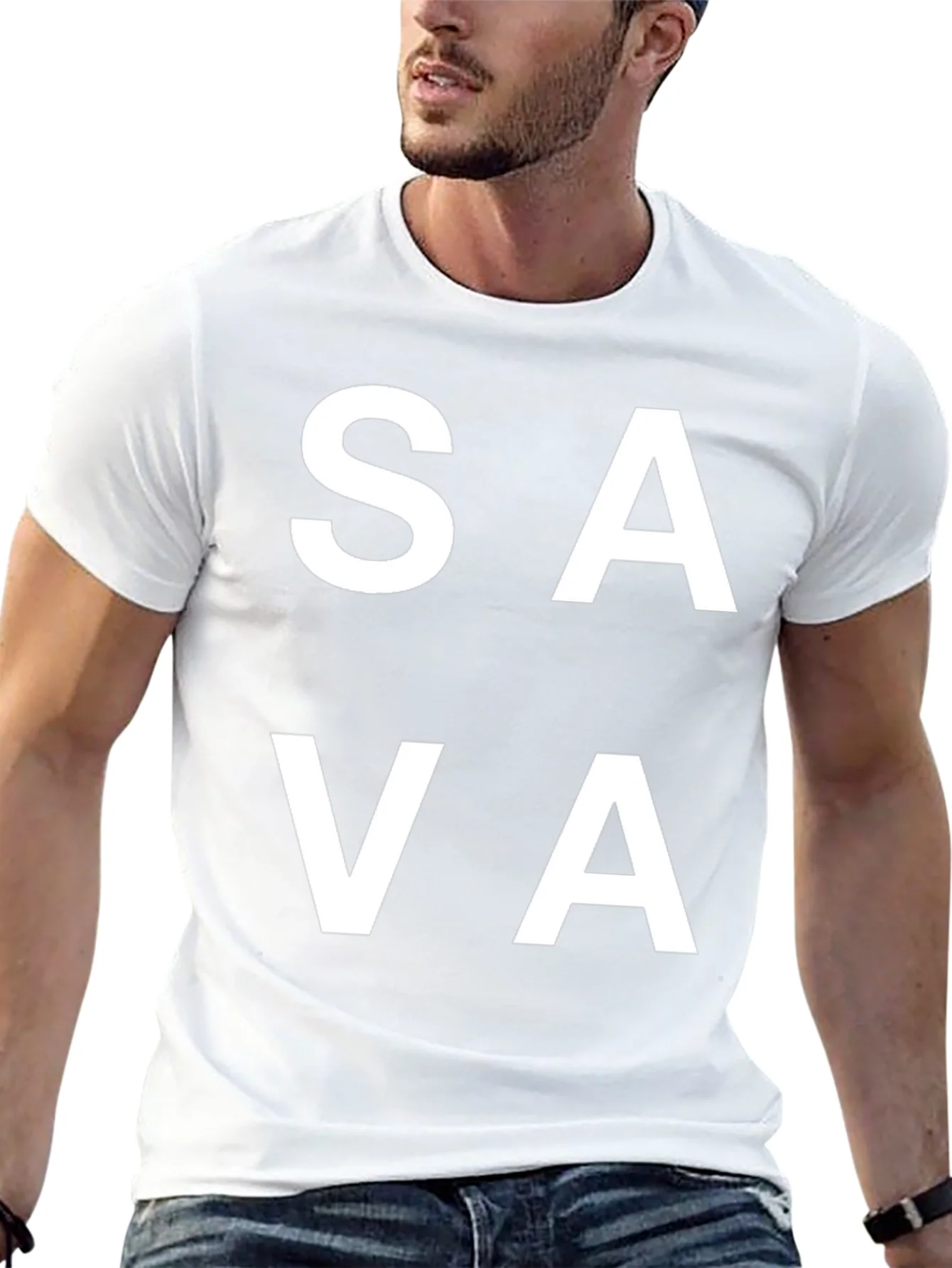 Rebbecca SAVA Graphic Tee - Casual Black T-Shirt