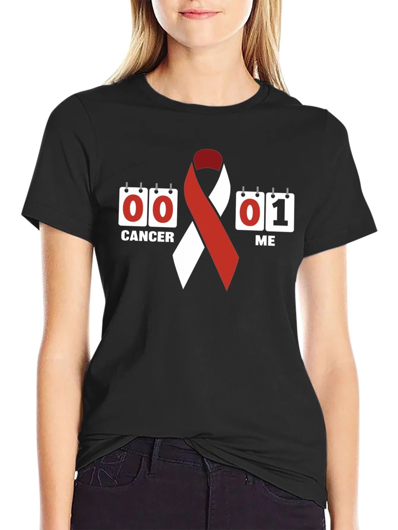 Rebbecca Cancer Awareness Ribbon T-Shirt