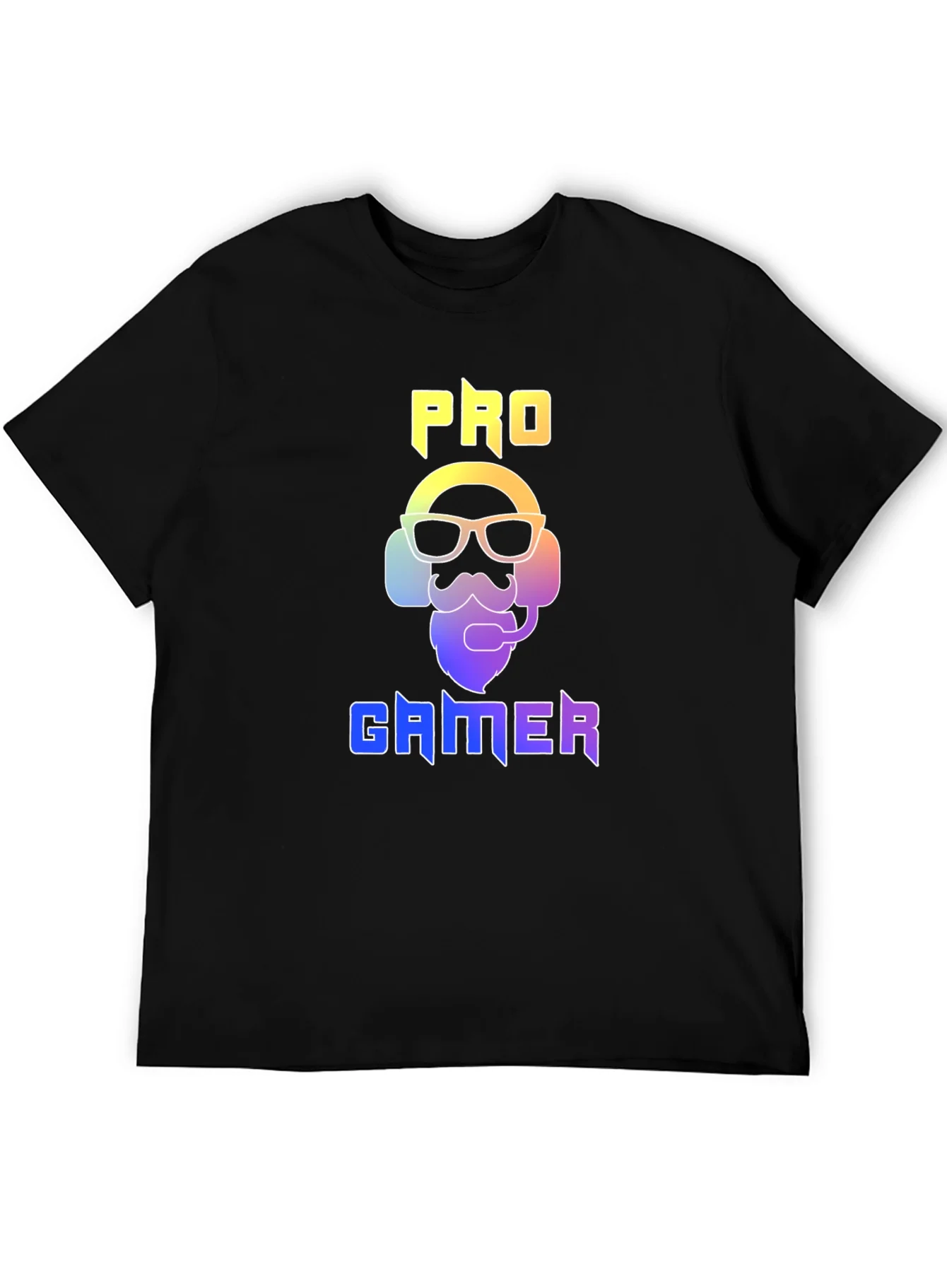 Camiseta Negra Pro Gamer Dise?o Moderno