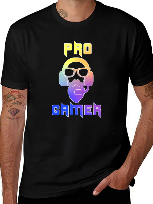 Camiseta Negra Pro Gamer Dise?o Moderno