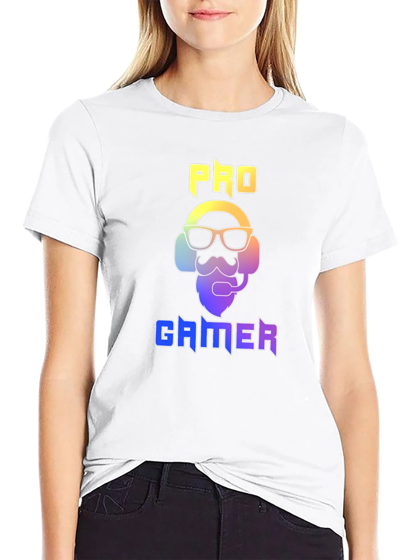 Camiseta Negra Pro Gamer Dise?o Moderno