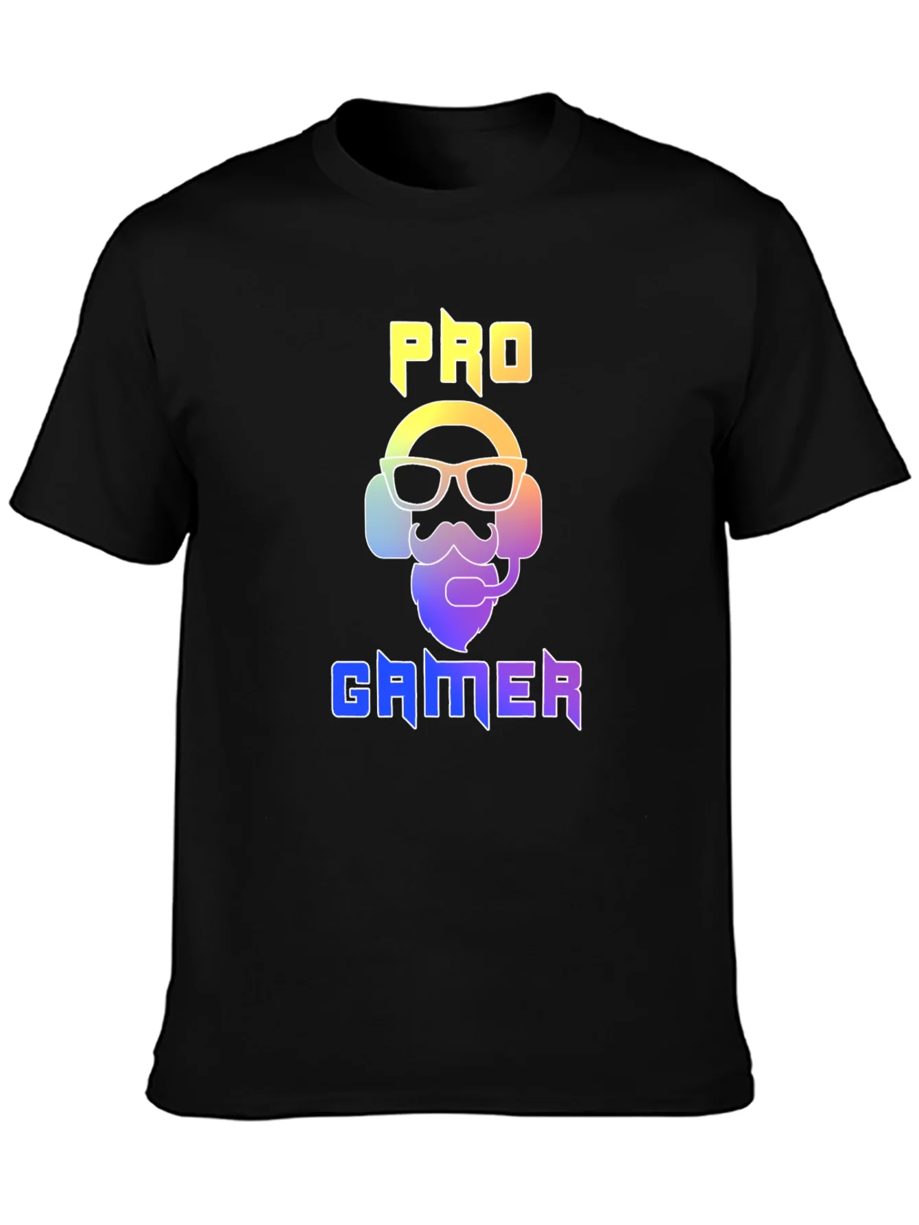 Camiseta Negra Pro Gamer Dise?o Moderno