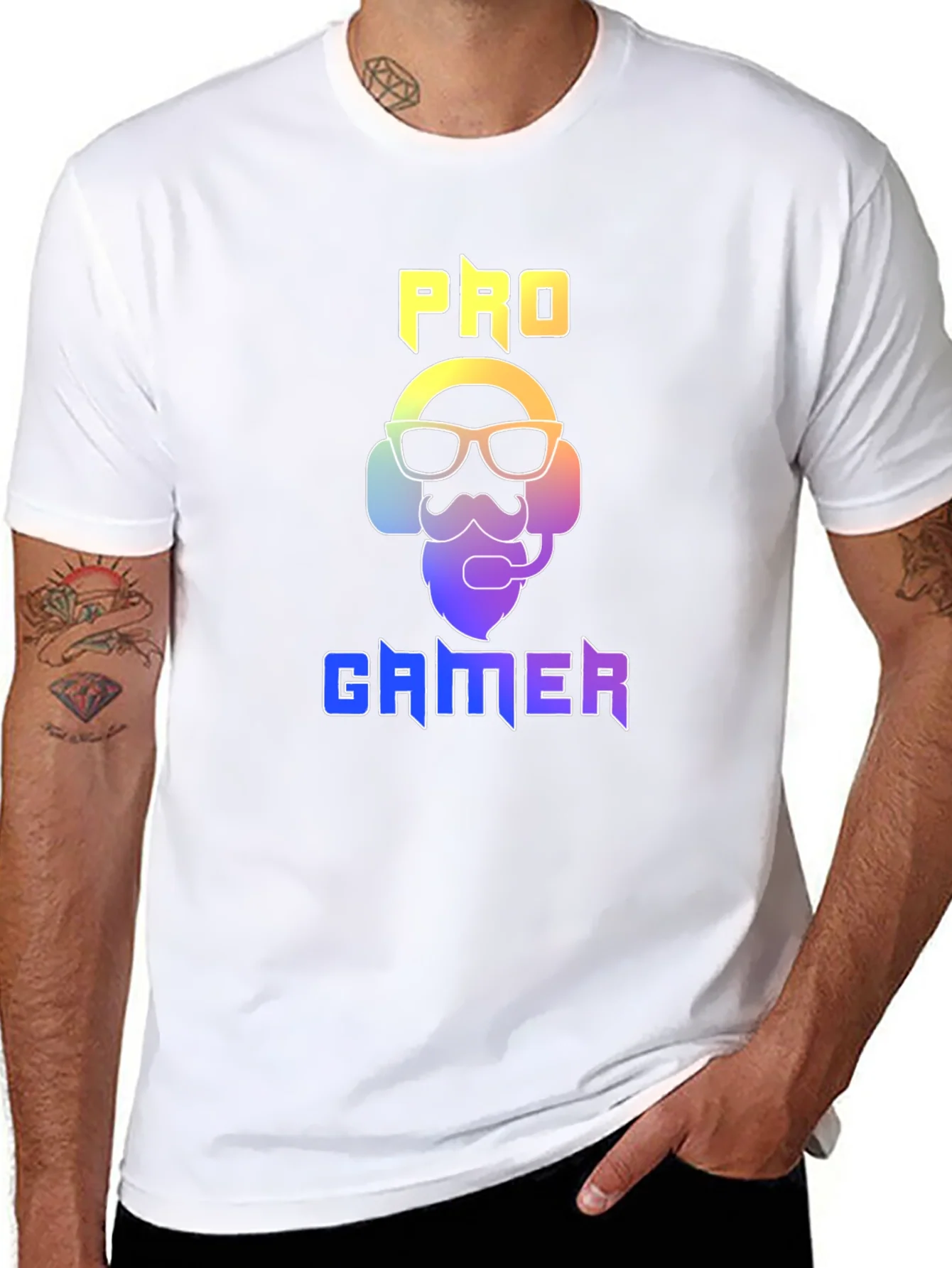 Camiseta Negra Pro Gamer Dise?o Moderno