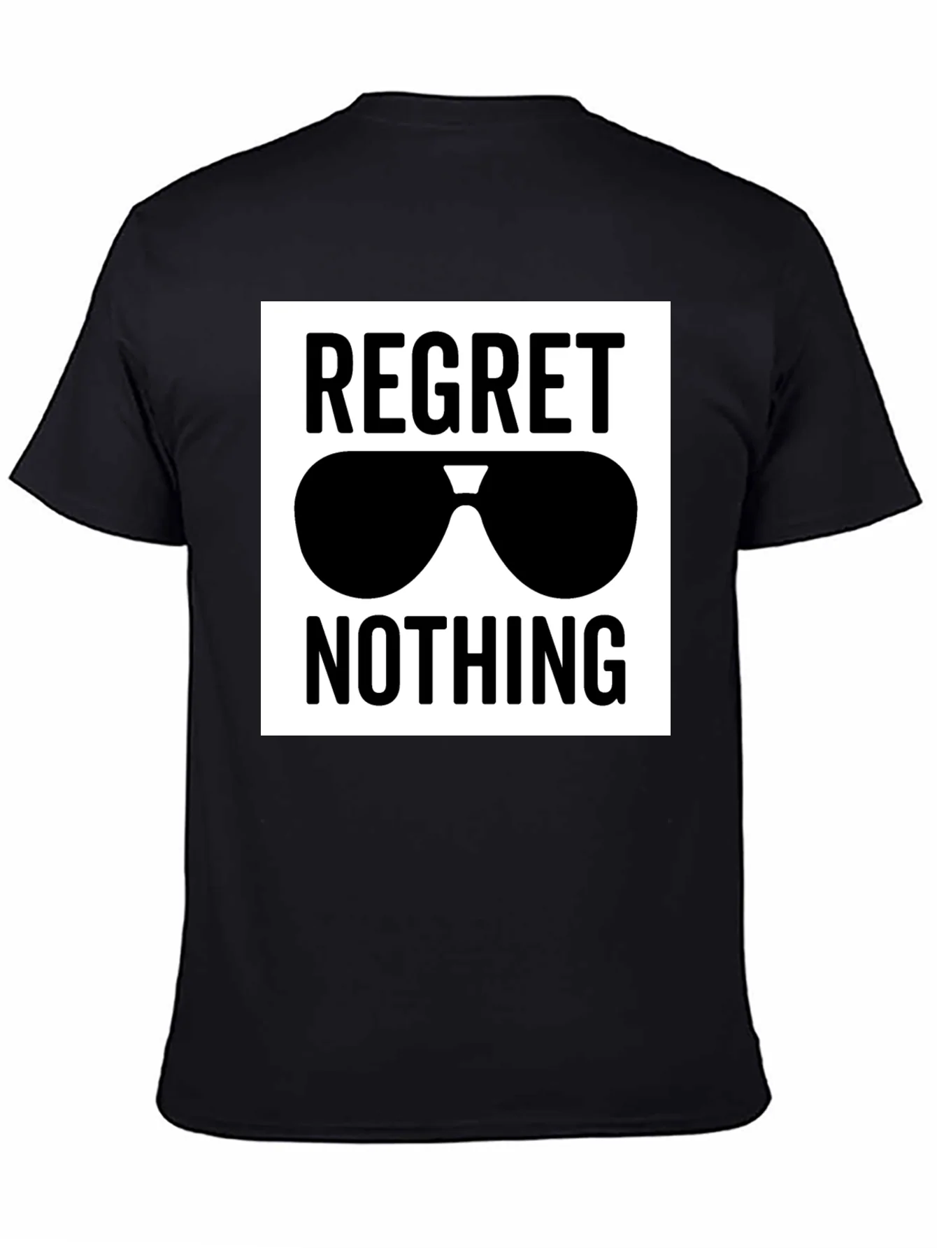 Rebbecca Regret Nothing Sunglasses Graphic Tee - Black