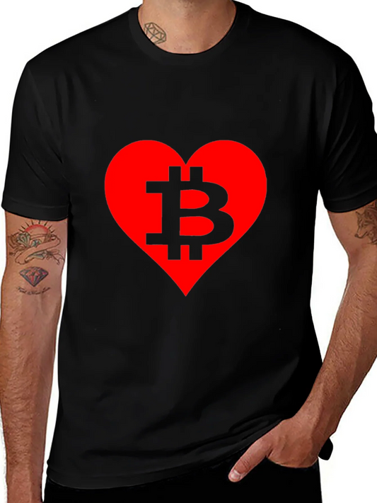Rebbecca Bitcoin Lover T-Shirt - Crypto Heart Tee