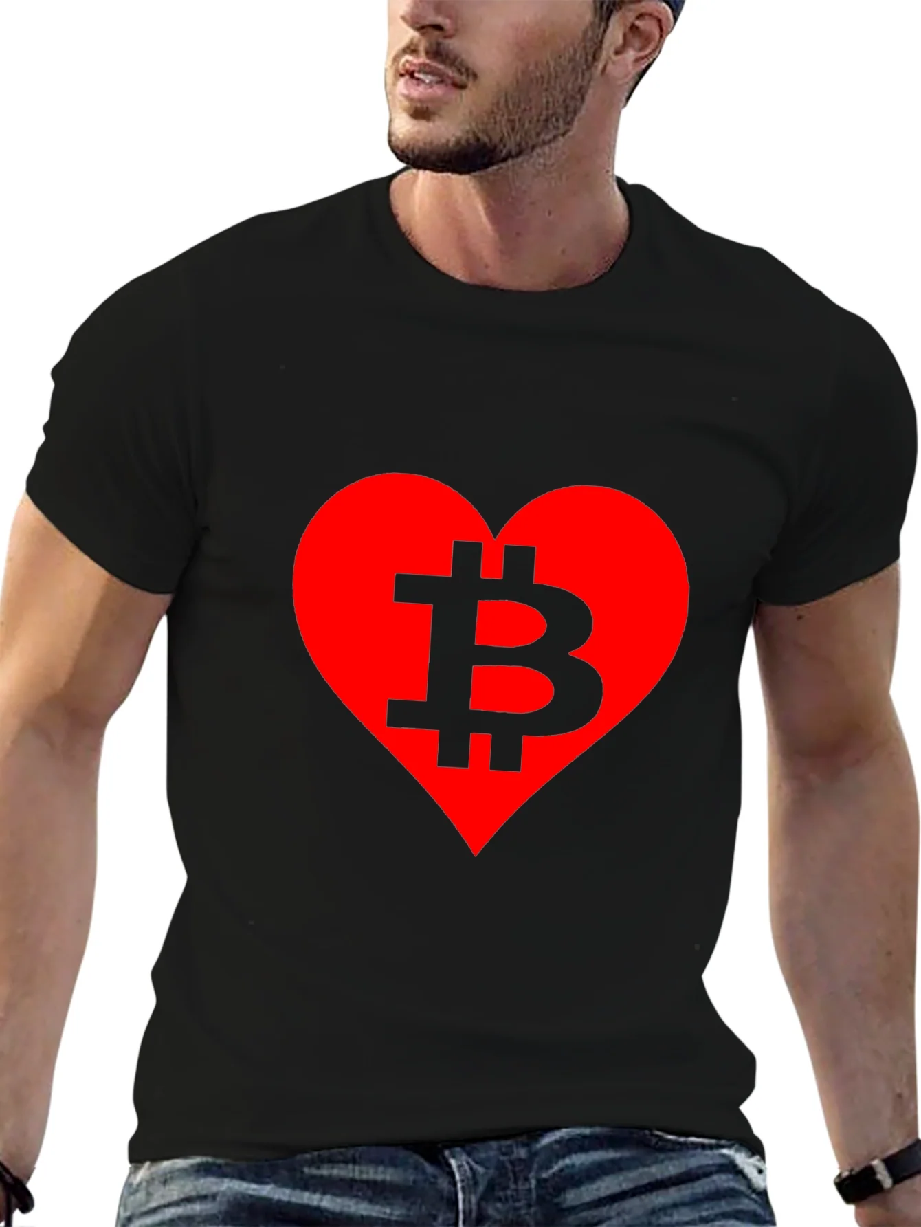 Rebbecca Bitcoin Lover T-Shirt - Crypto Heart Tee
