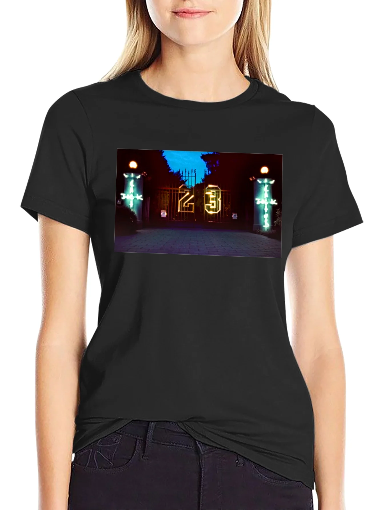 Rebbecca Travis Scott Astroworld 23 Black T-Shirt