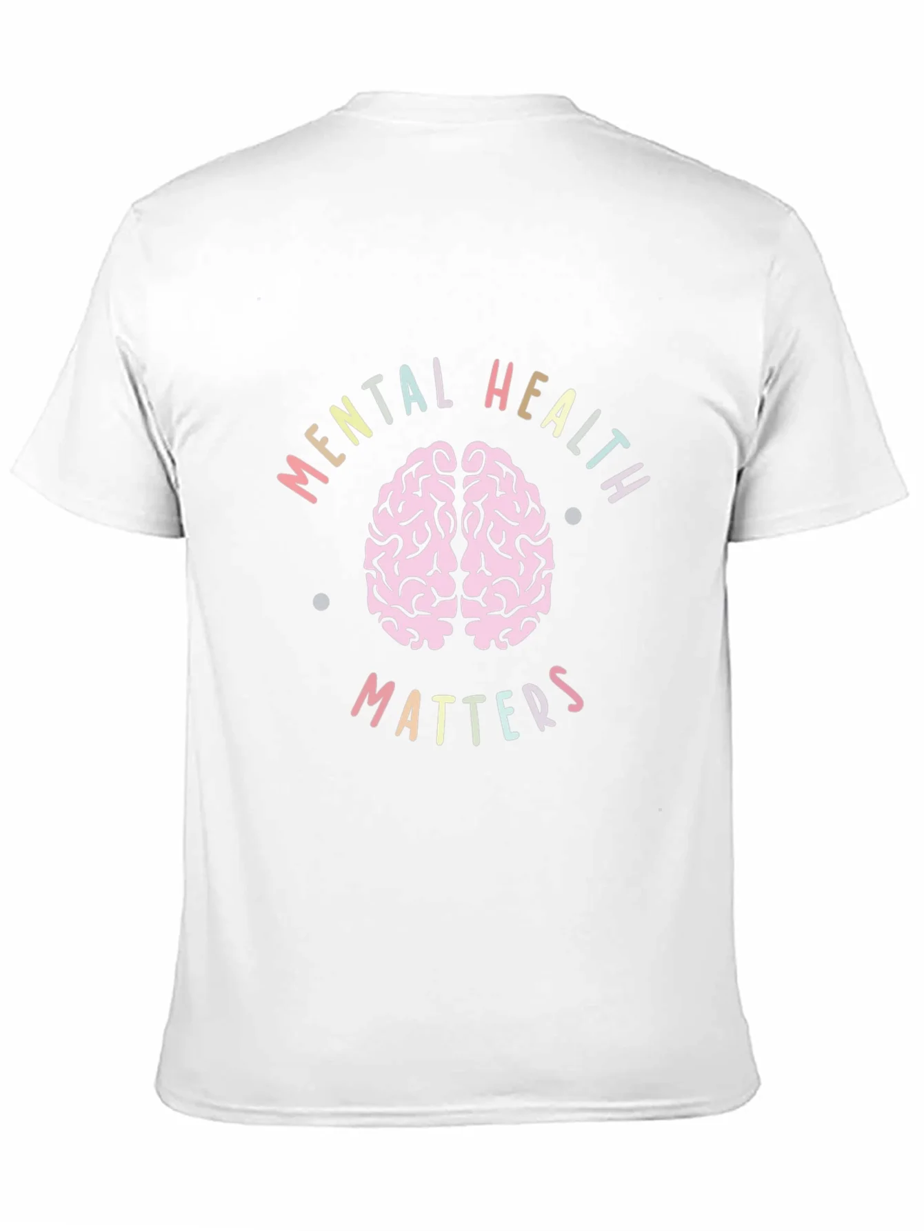 Camiseta Negra Salud Mental Importa Dise?o Cerebro
