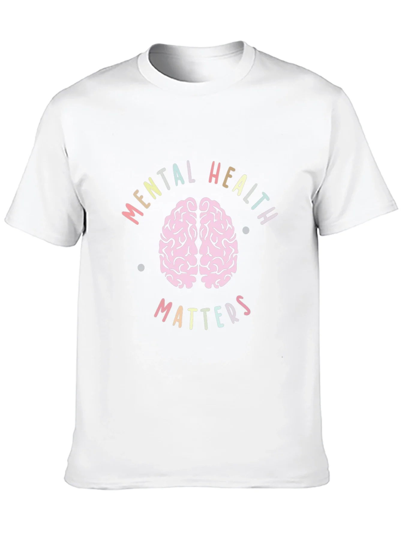 Camiseta Negra Salud Mental Importa Dise?o Cerebro