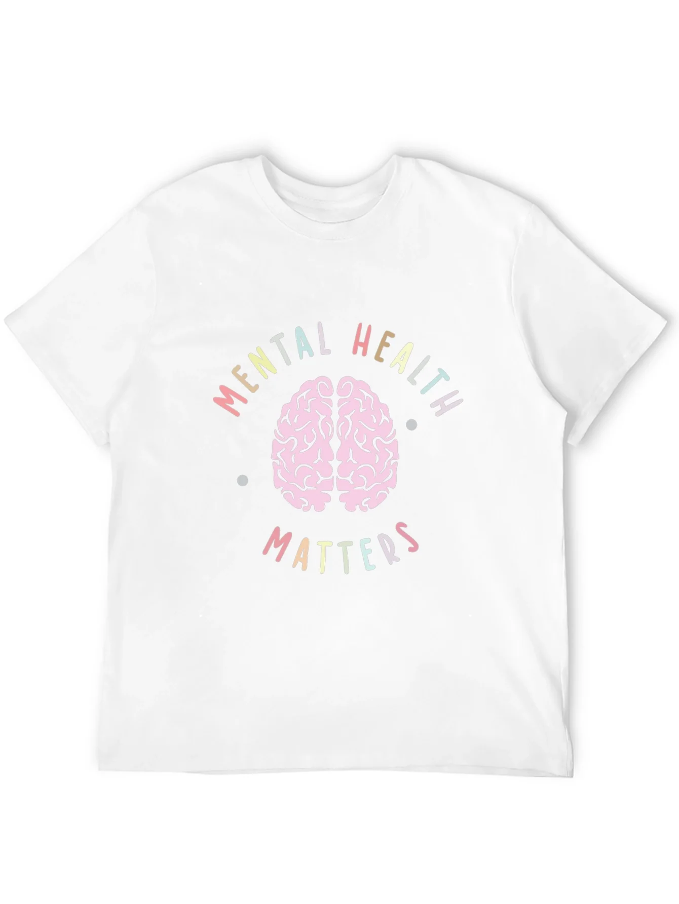Camiseta Negra Salud Mental Importa Dise?o Cerebro