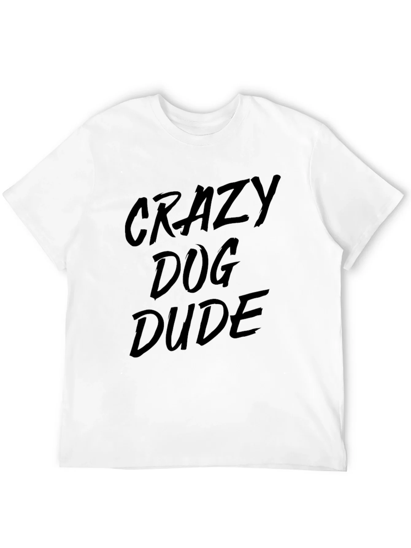 Camiseta Negra Hombre: Crazy Dog Dude