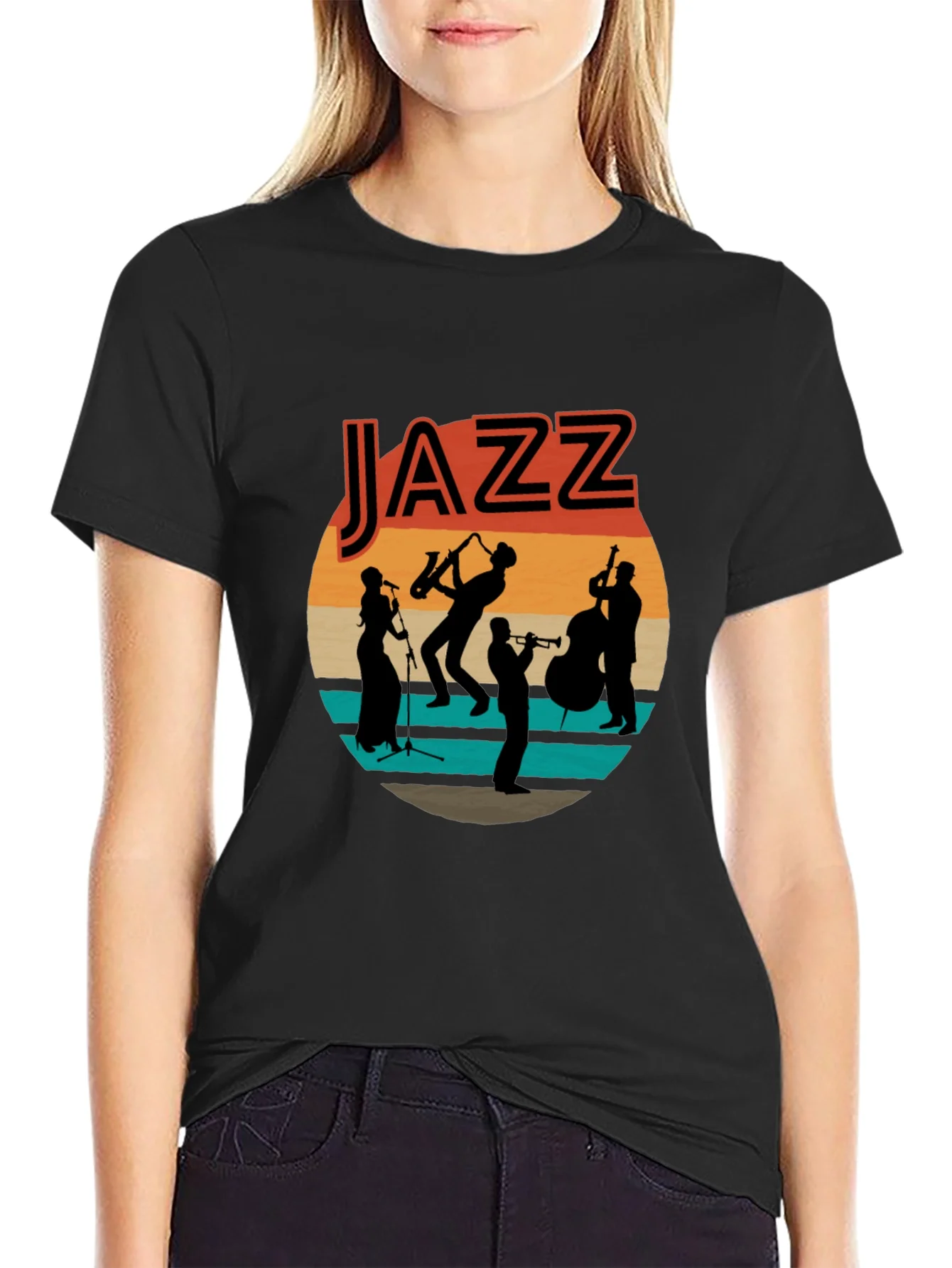 Rebbecca Jazz Band Graphic T-Shirt - Retro Music Tee
