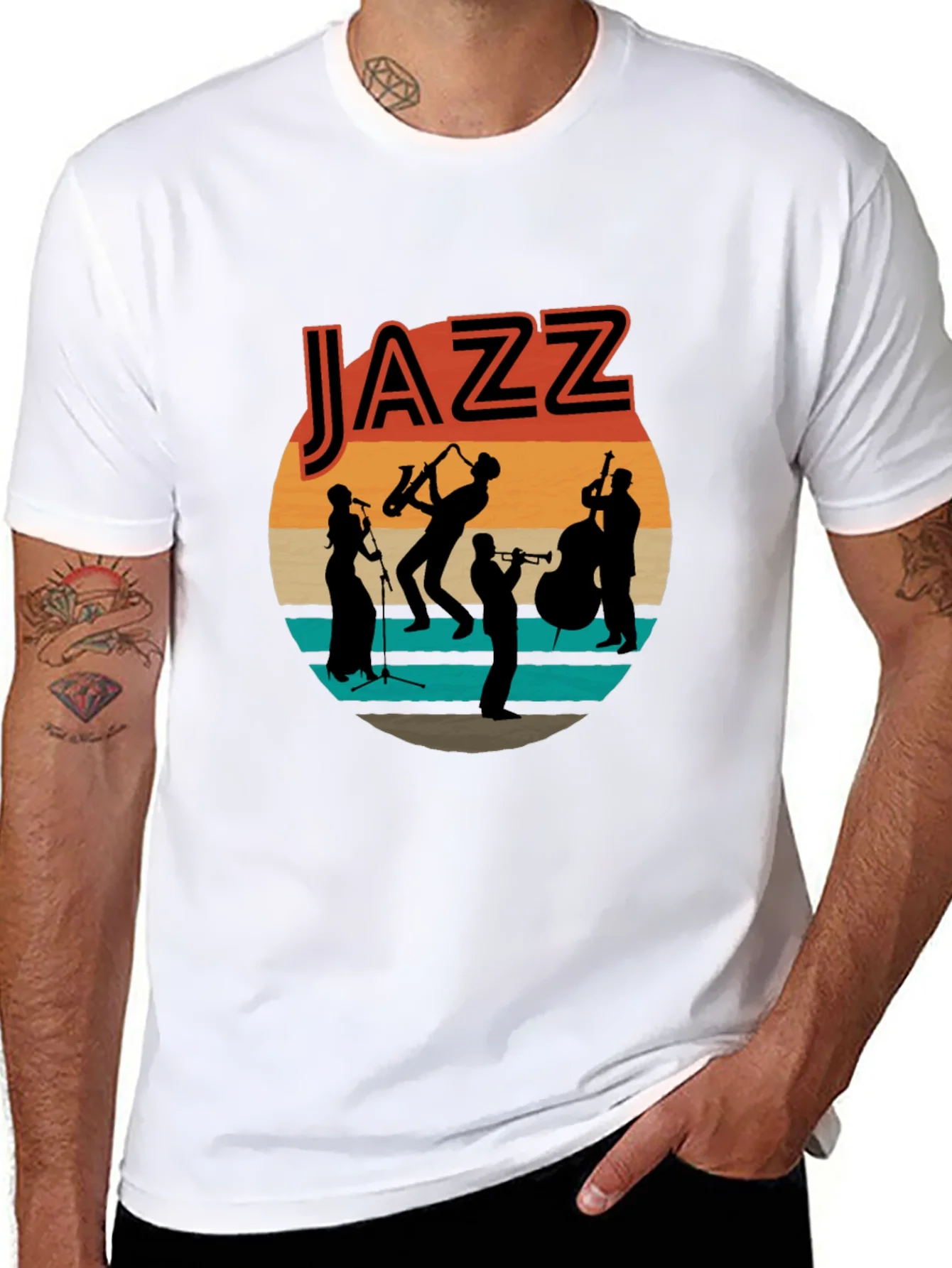 Rebbecca Jazz Band Graphic T-Shirt - Retro Music Tee