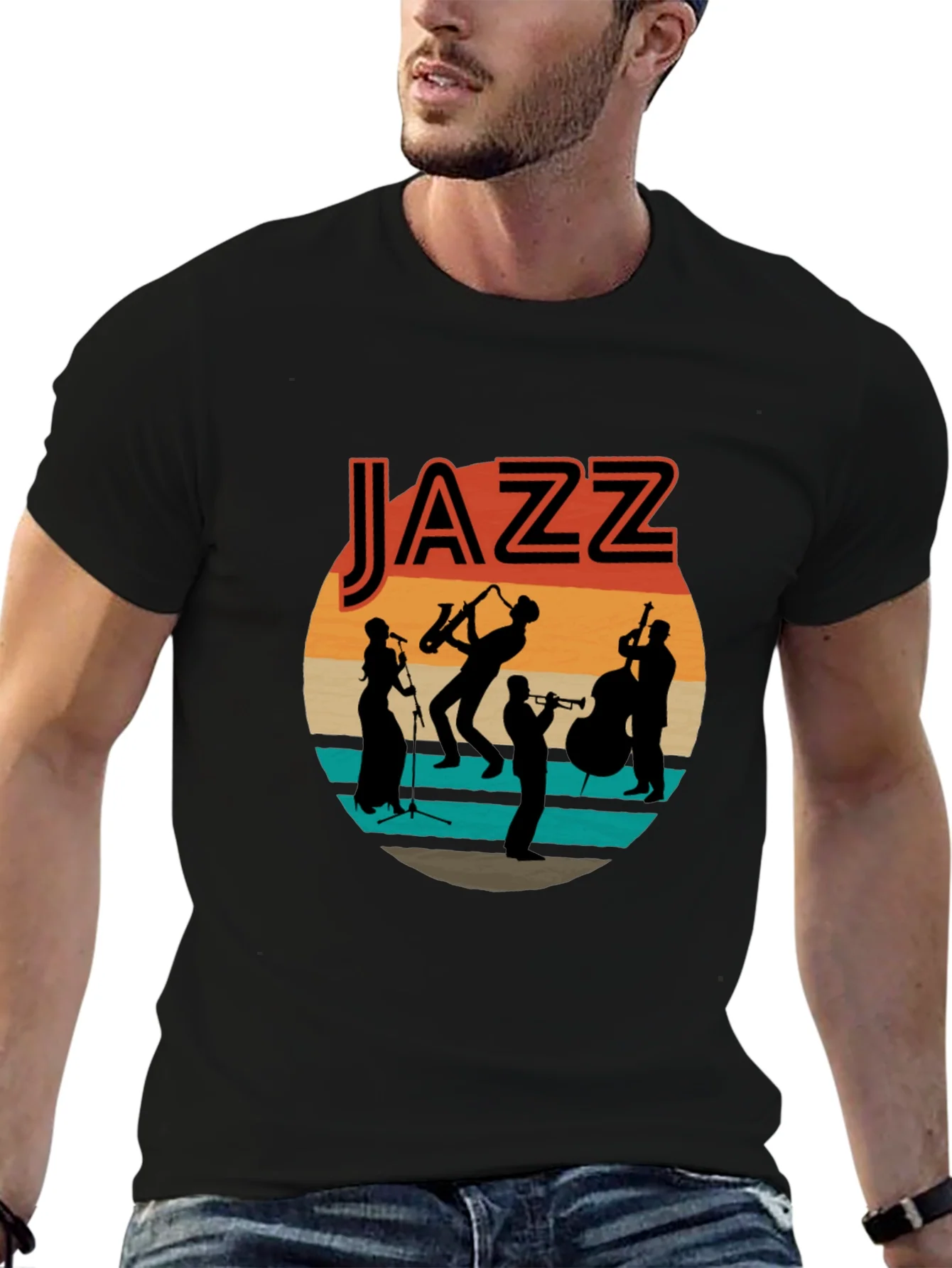 Rebbecca Jazz Band Graphic T-Shirt - Retro Music Tee