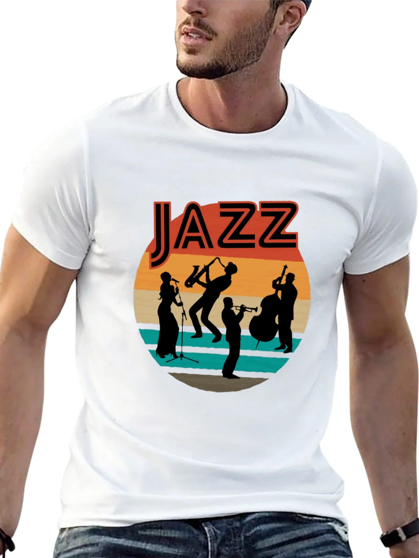 Rebbecca Jazz Band Graphic T-Shirt - Retro Music Tee