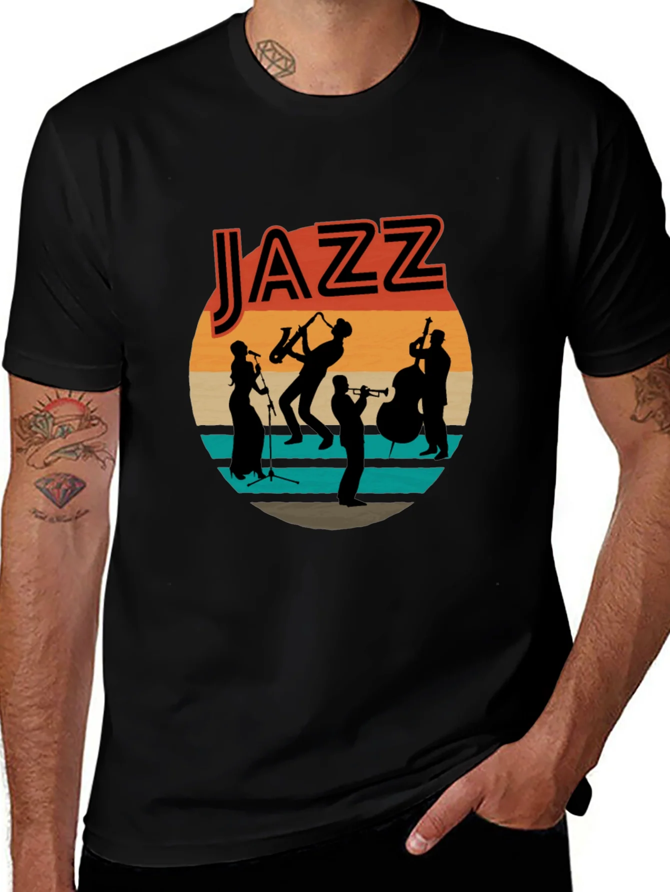 Rebbecca Jazz Band Graphic T-Shirt - Retro Music Tee