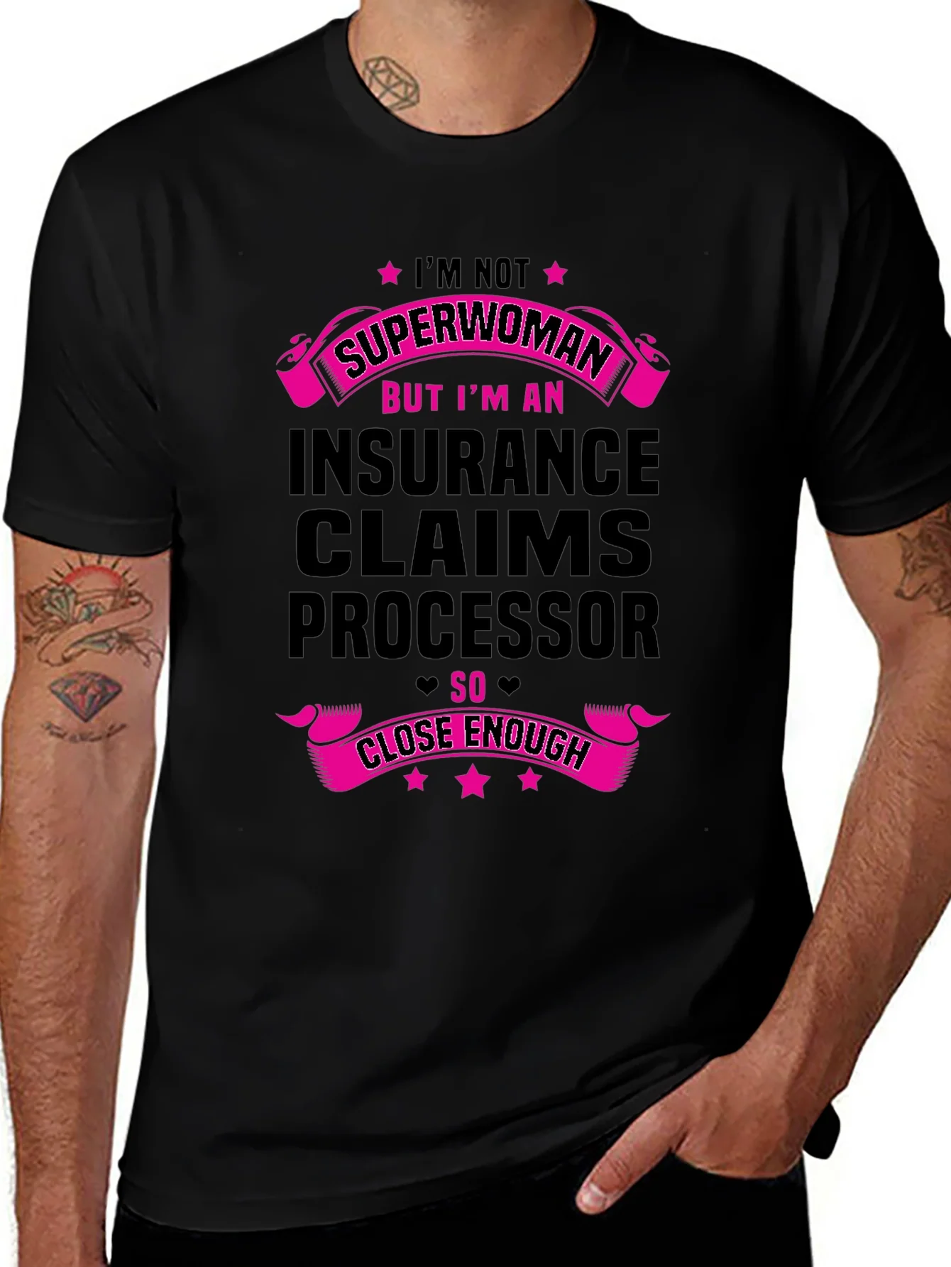 Rebbecca Insurance Claims Processor Superwoman T-Shirt