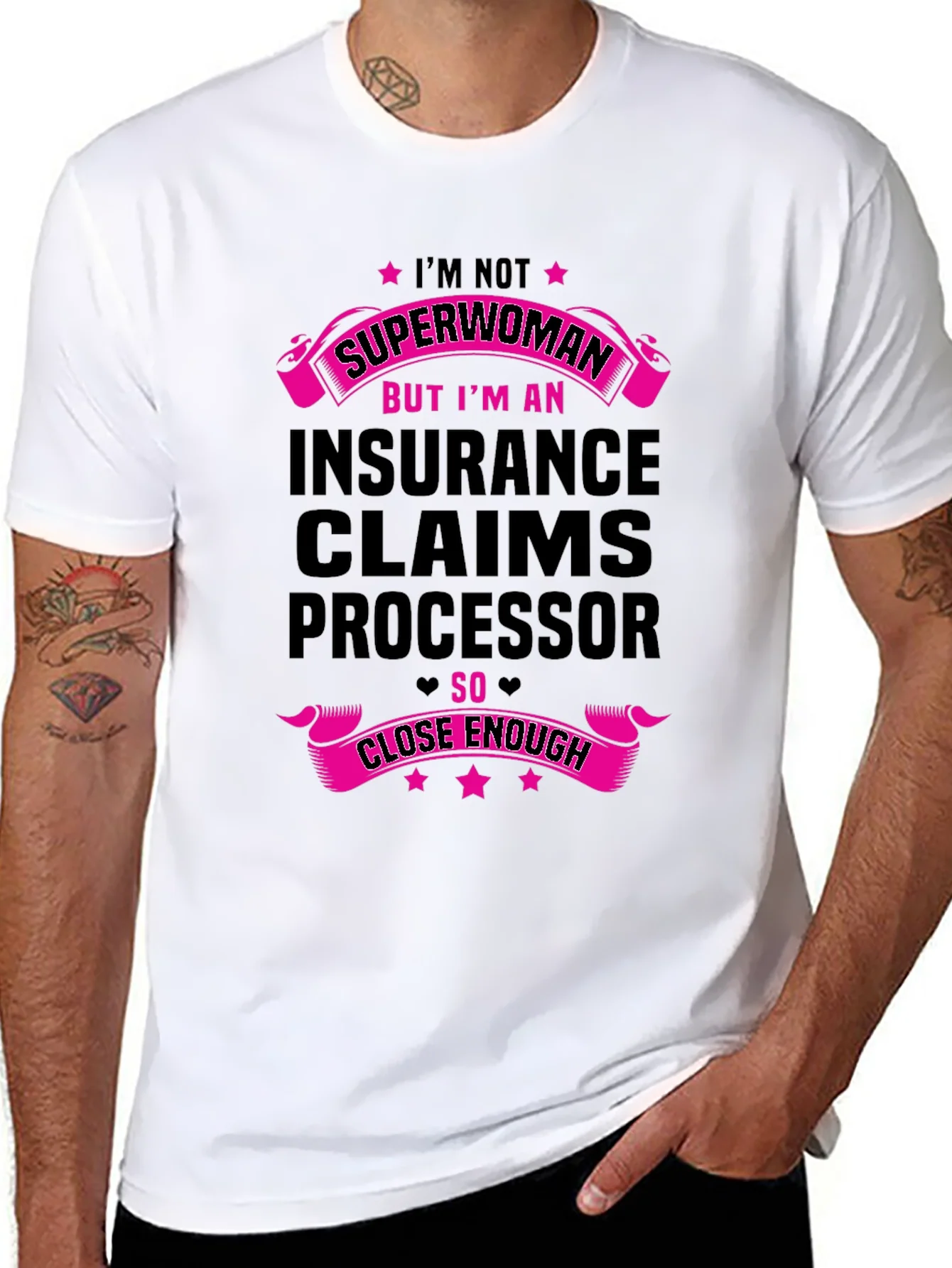 Rebbecca Insurance Claims Processor Superwoman T-Shirt