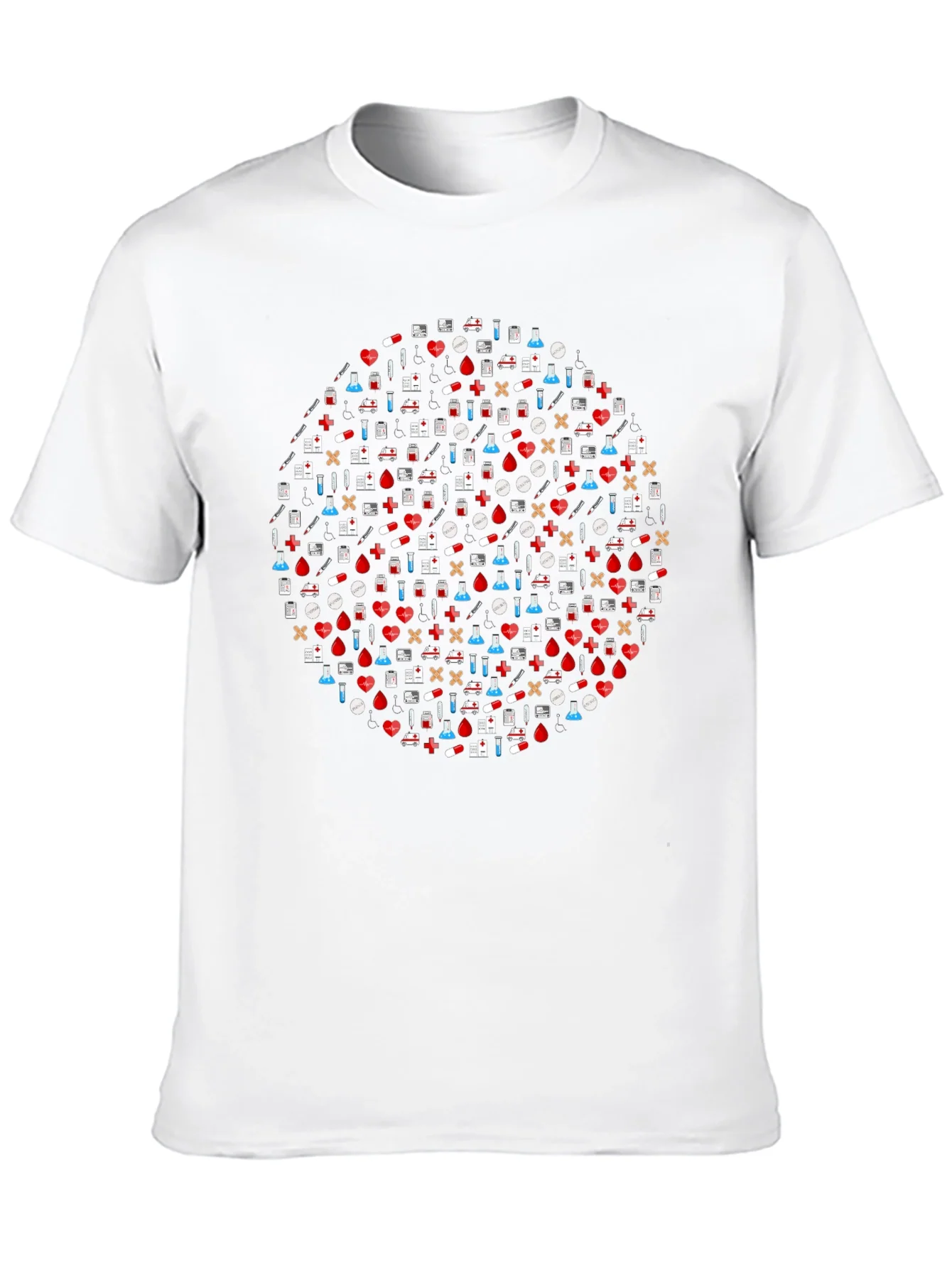 Camiseta Negra Estampado M¨¦dico