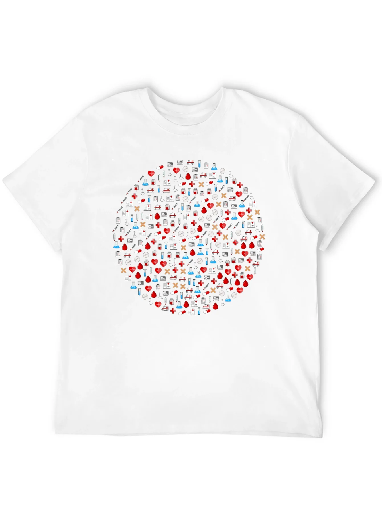 Camiseta Negra Estampado M¨¦dico