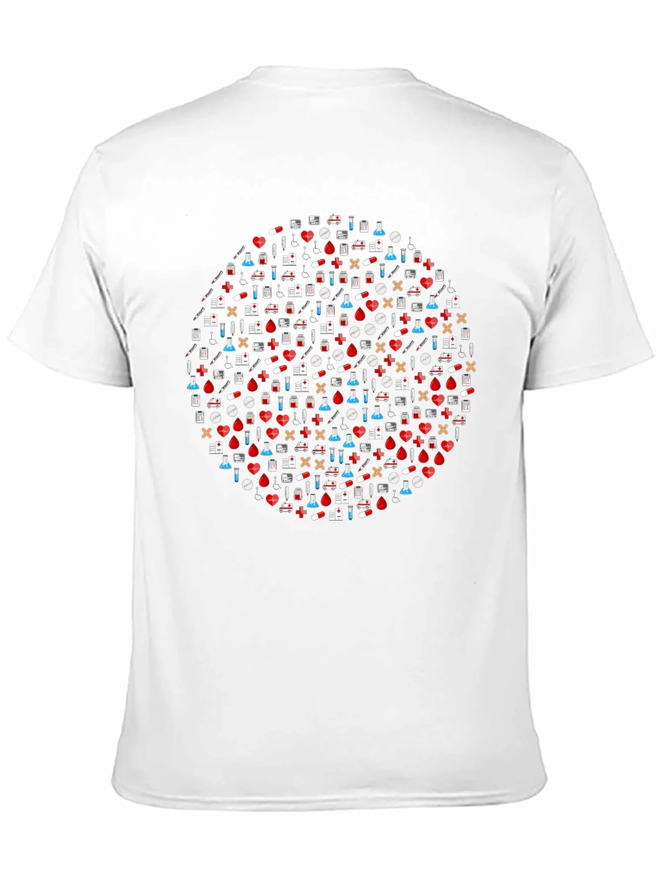 Camiseta Negra Estampado M¨¦dico