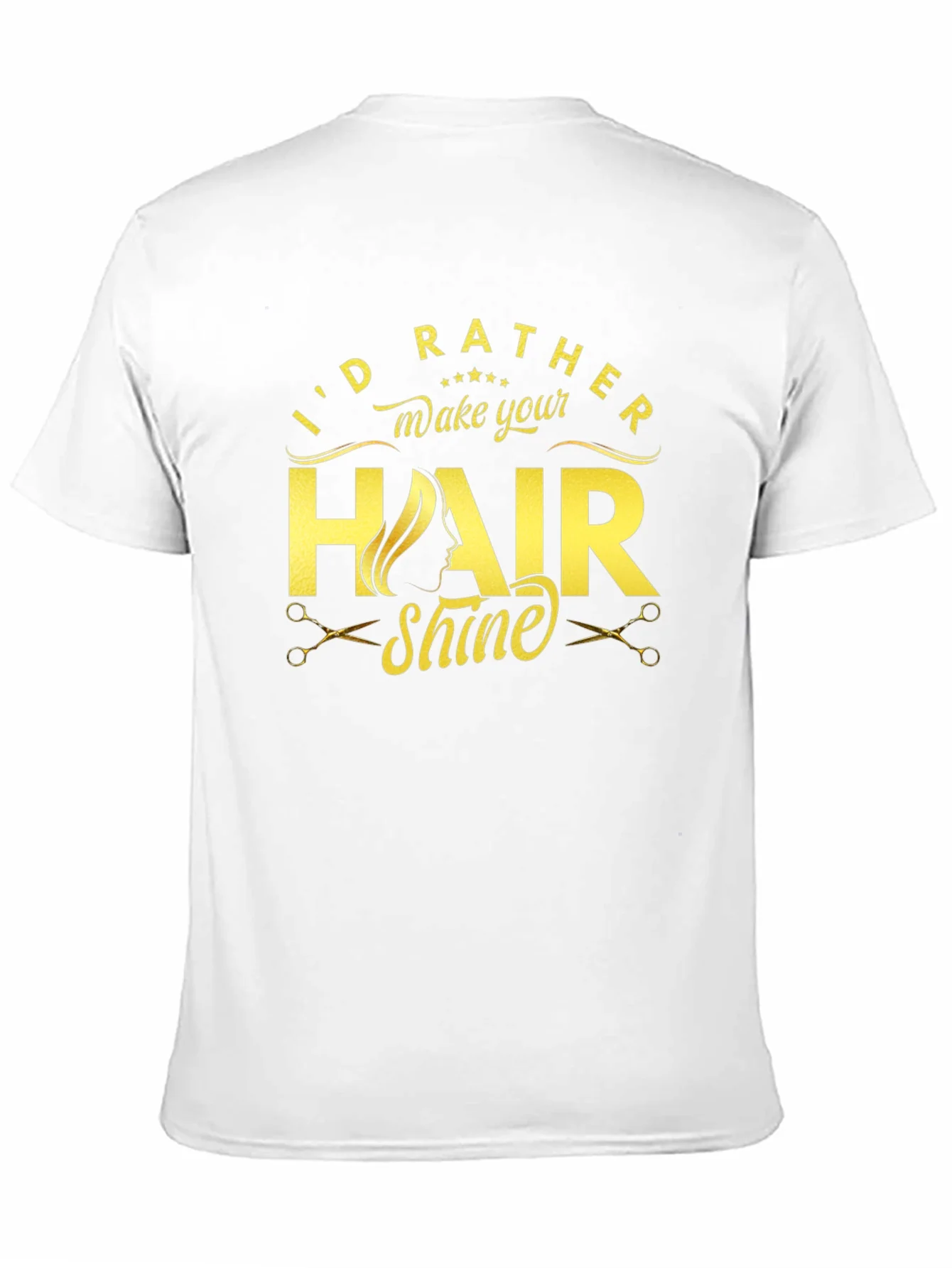 Camiseta Negra Id Rather Make Your Hair Shine